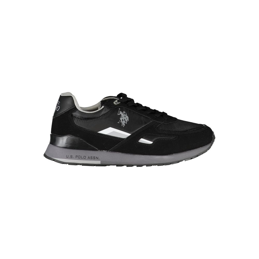 Black Polyester Sneaker
