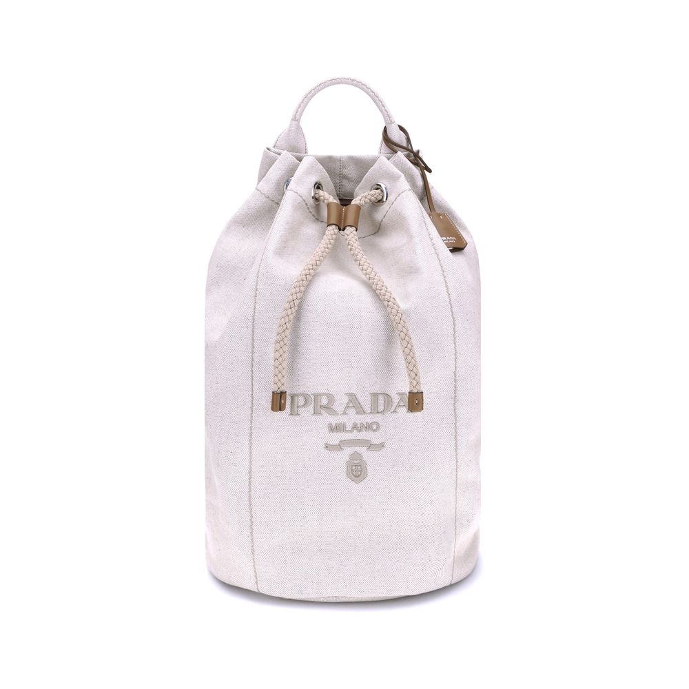 Linen Bucket Bag
