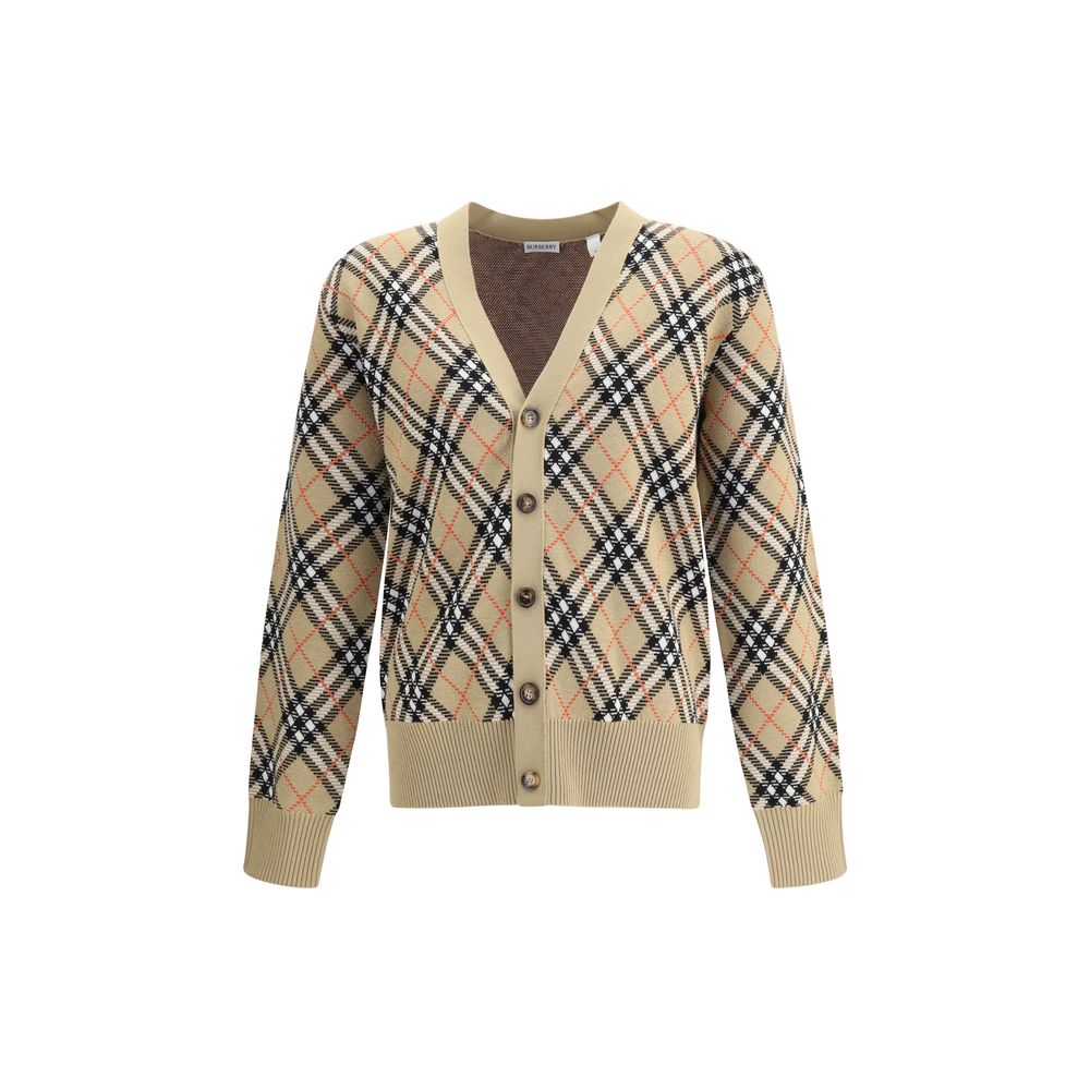 Archive Check wool Cardigan