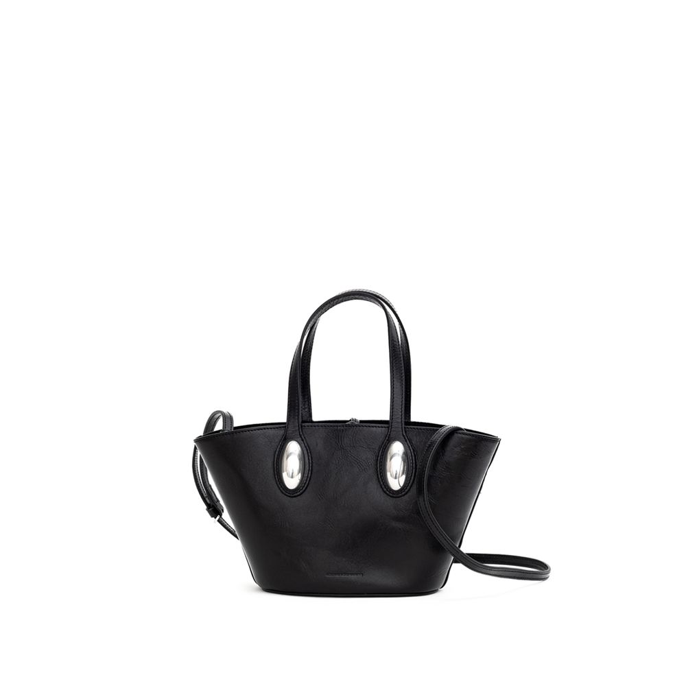 Black Leather Shoulder Bag