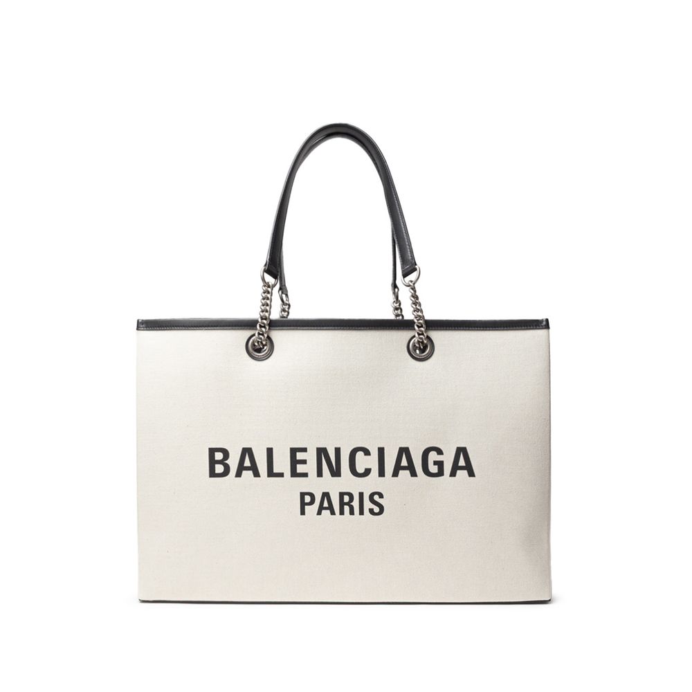 Gray Cotton Tote Bag