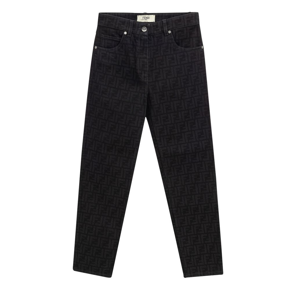 Black Cotton Jeans Denim