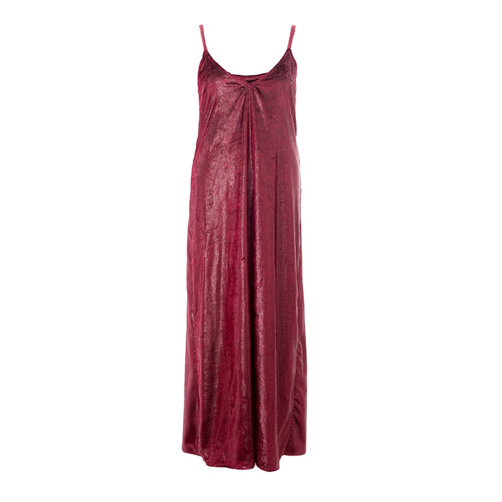 Bordeaux Polyester Cocktail Dress