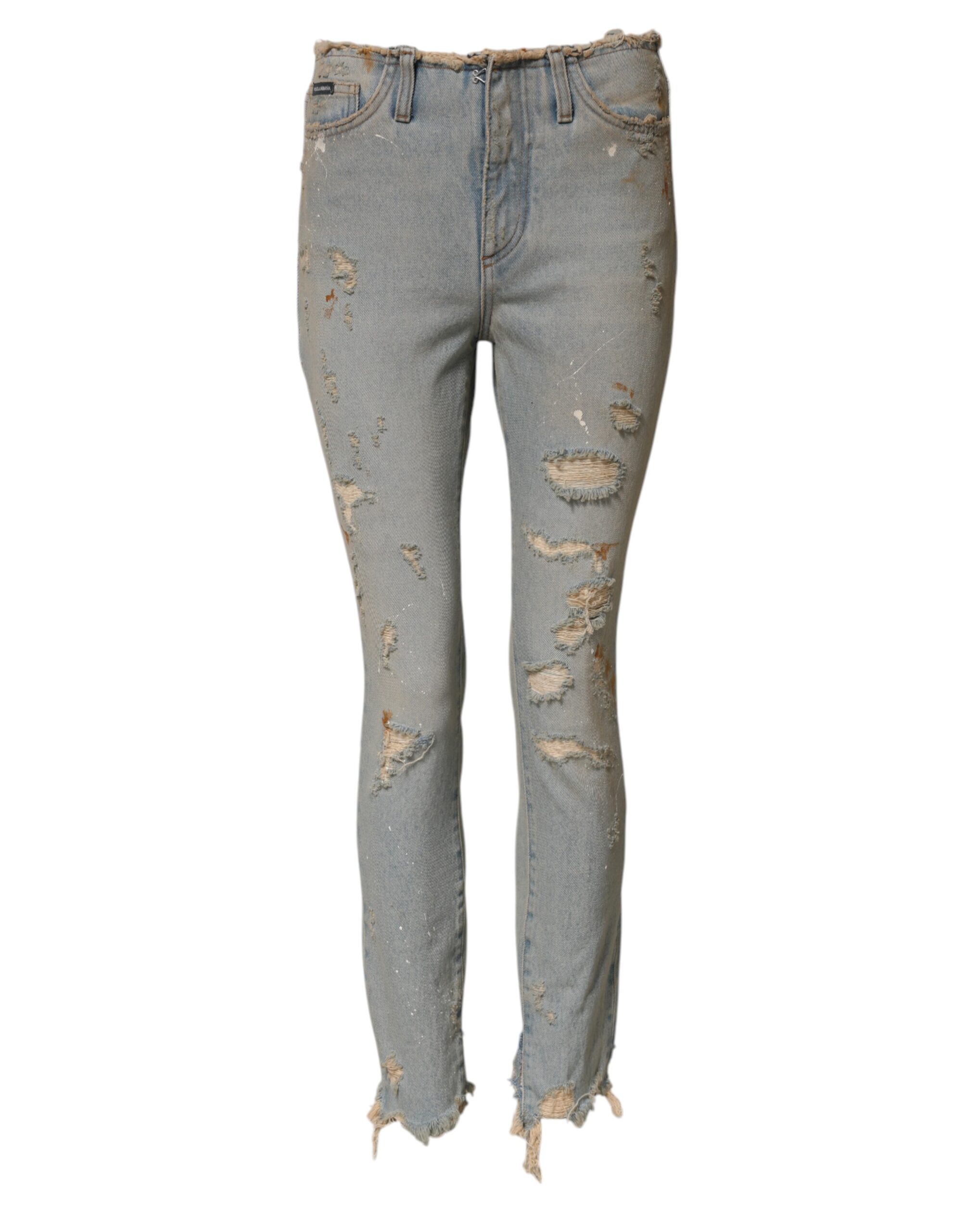 Light Blue High Waist Skinny Denim Jeans