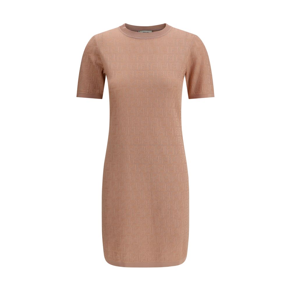 FF pattern midi Dress