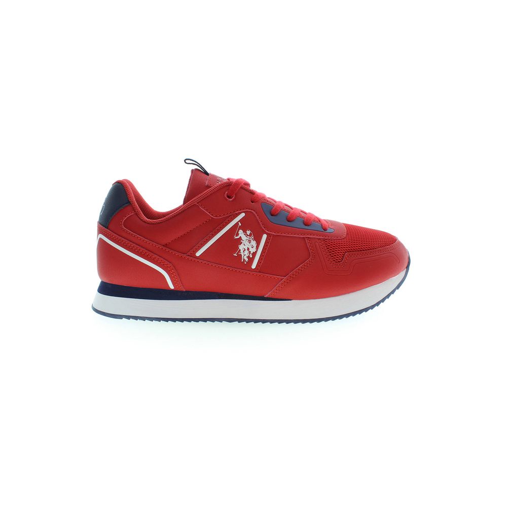 Red Polyester Sneaker