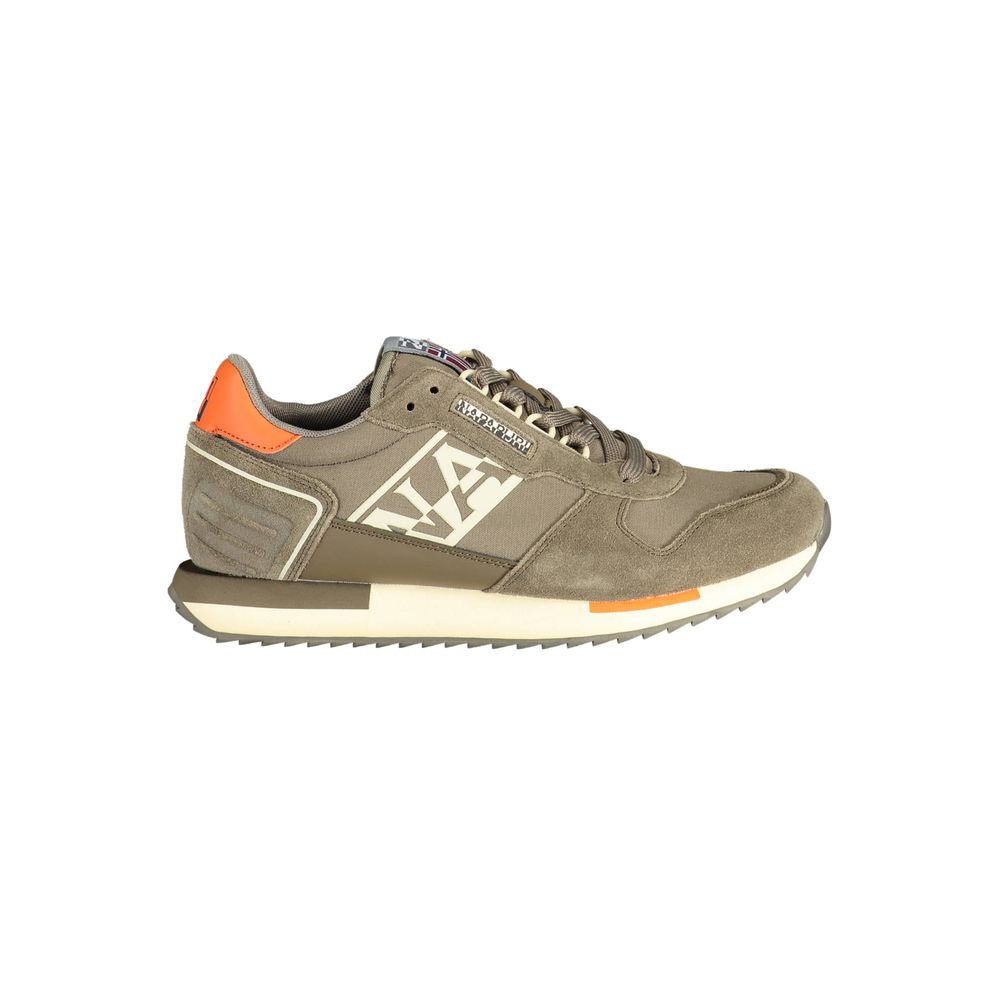 Brown Polyester Sneaker