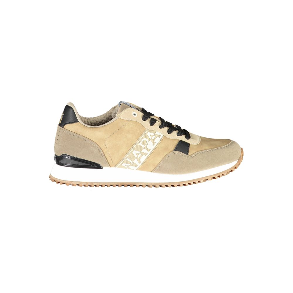 Beige Polyester Sneaker