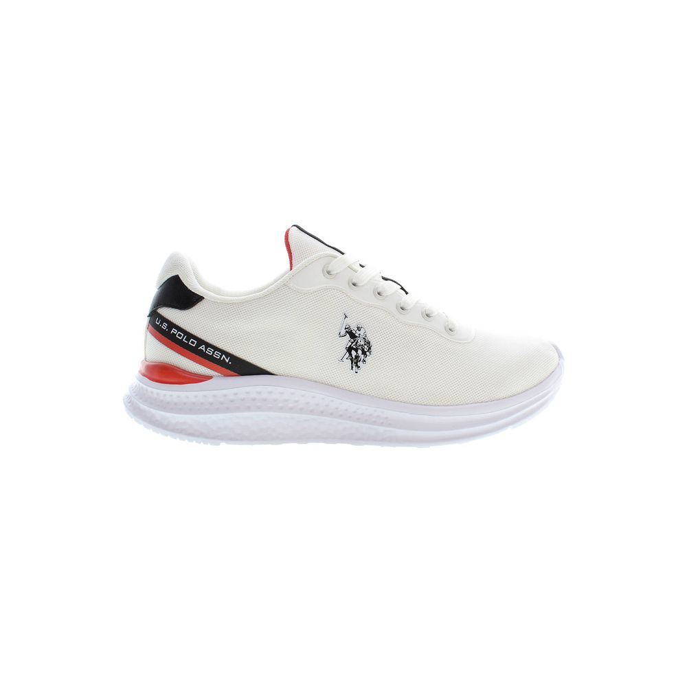 White Polyester Sneaker