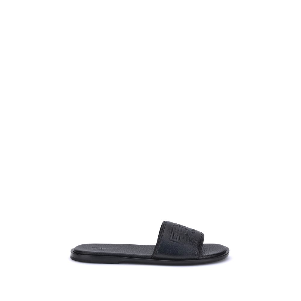 Sandals with logo