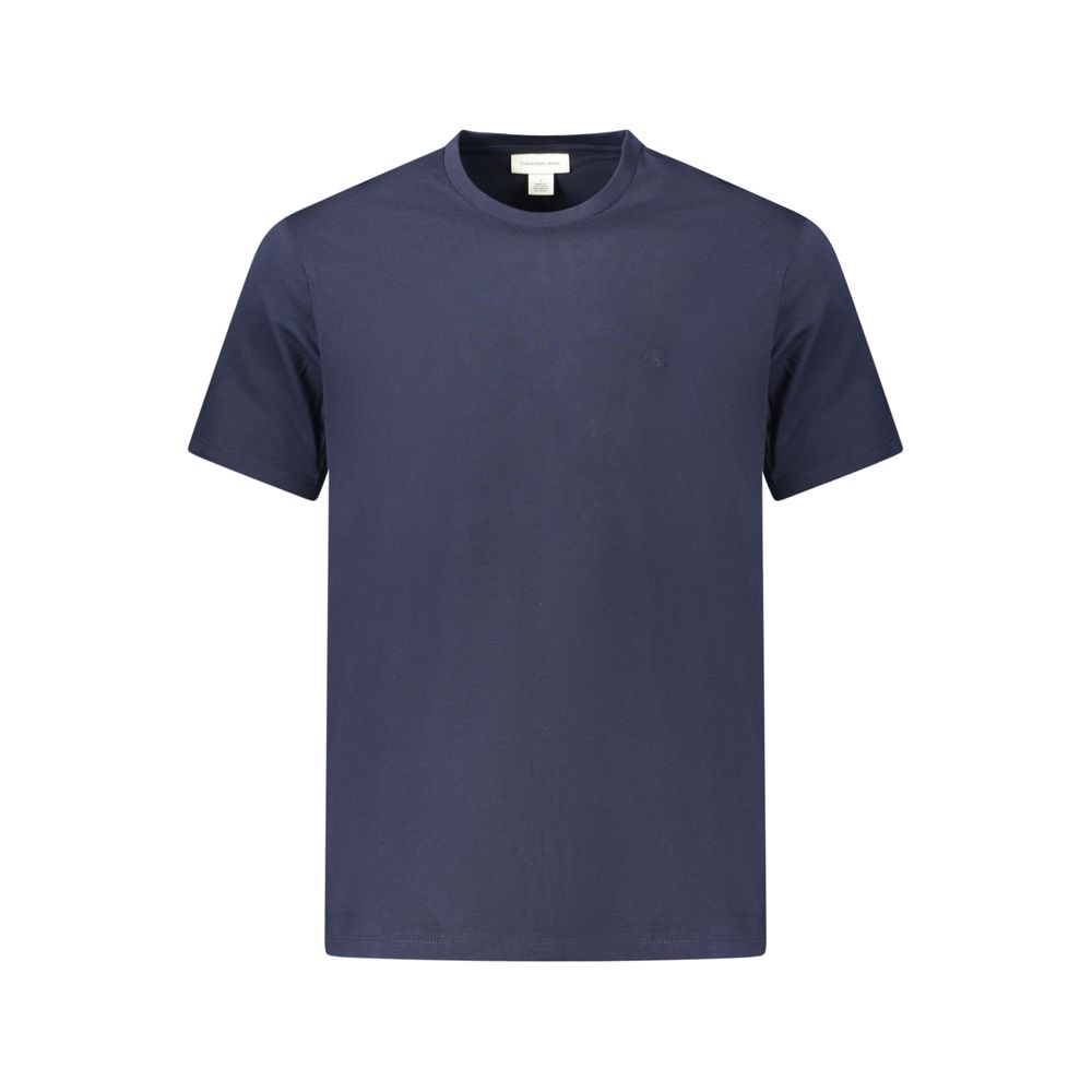 Blue Cotton Men's T-Shirt