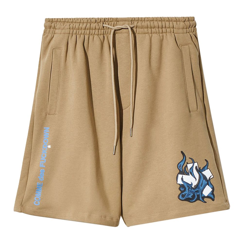 Comme Des Fuckdown Brown Cotton Men's Short