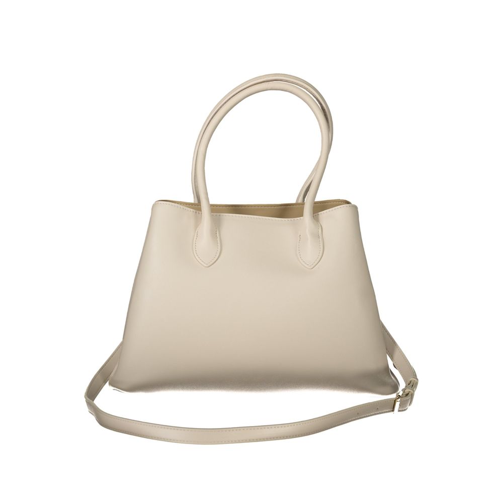 Mario Valentino Beige Polyurethane Women Handbag - Image 2