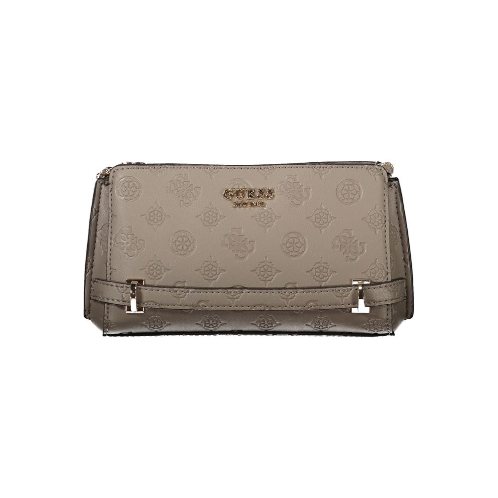 Brown Polyethylene Women Handbag