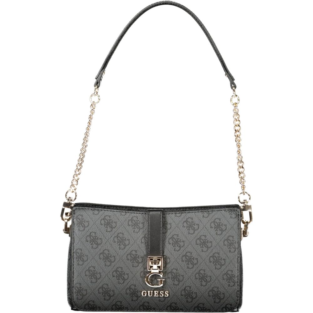 Black Polyethylene Women Handbag