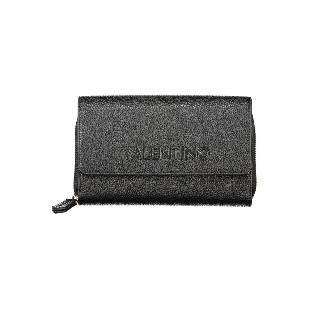 Black Polyethylene Women Wallet Convertible Shoulder Bag