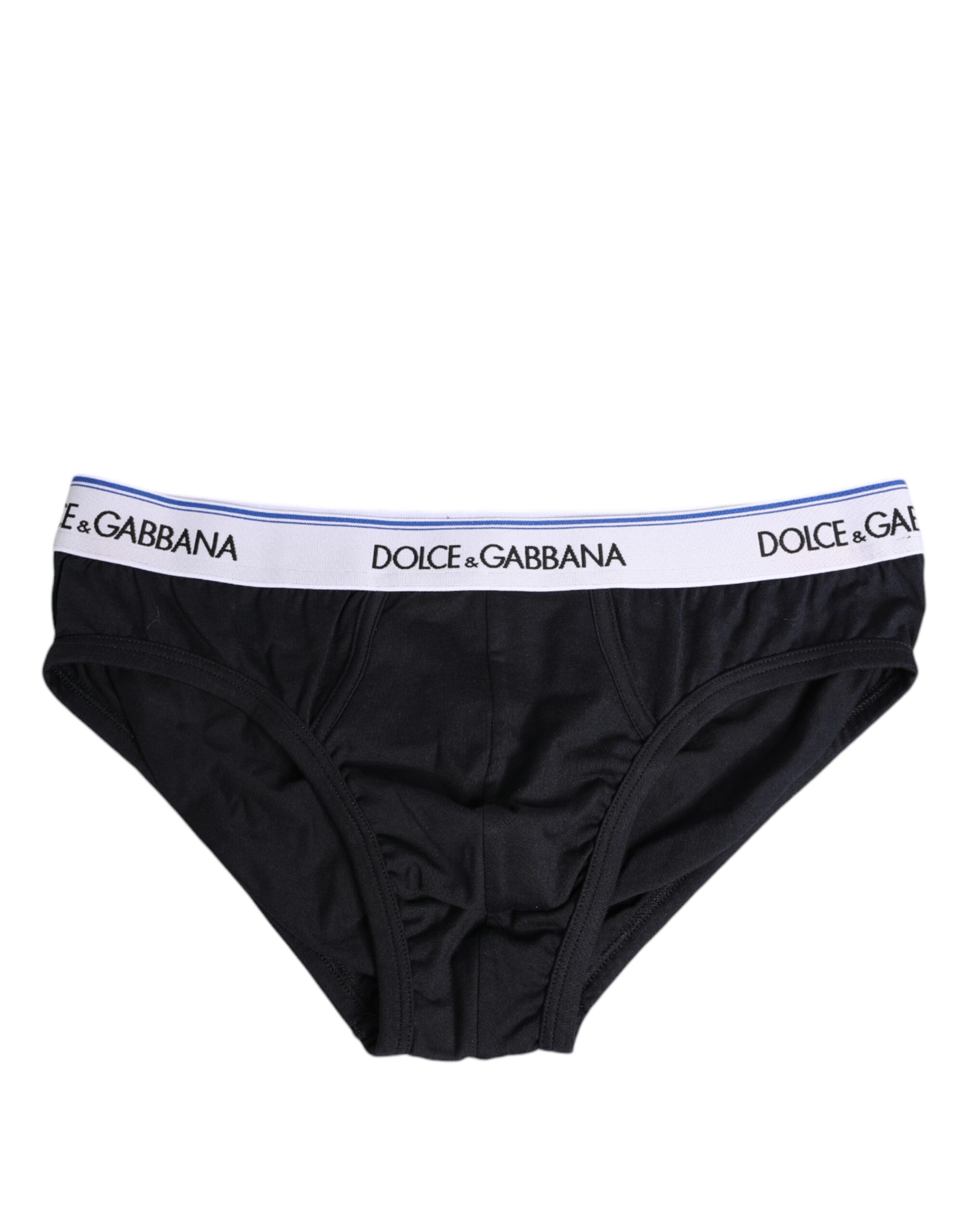 Black Cotton Stretch Regular Brief Underwear