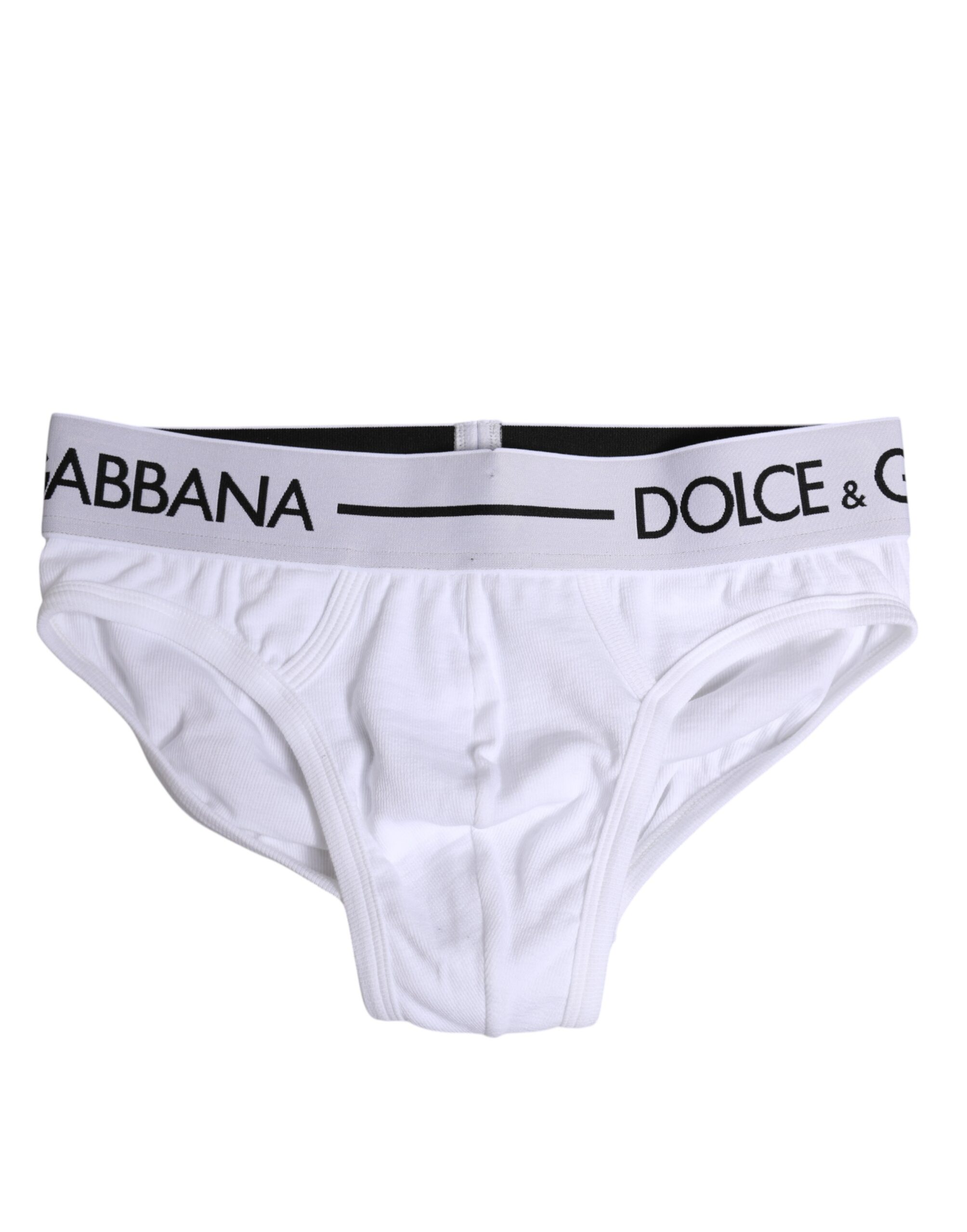 White Cotton Stretch Regular Brief Underwear