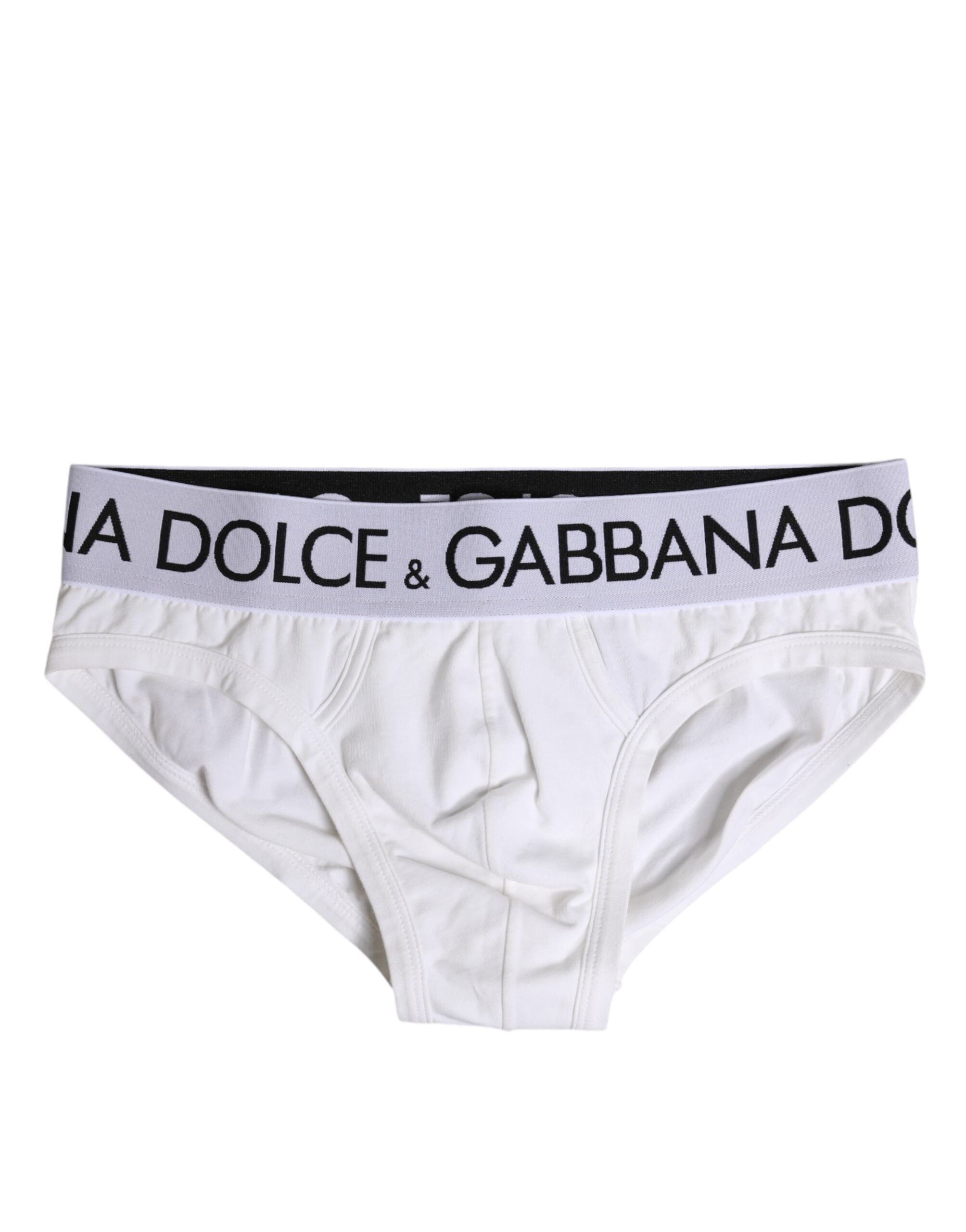 White Cotton Stretch Regular Brief Underwear