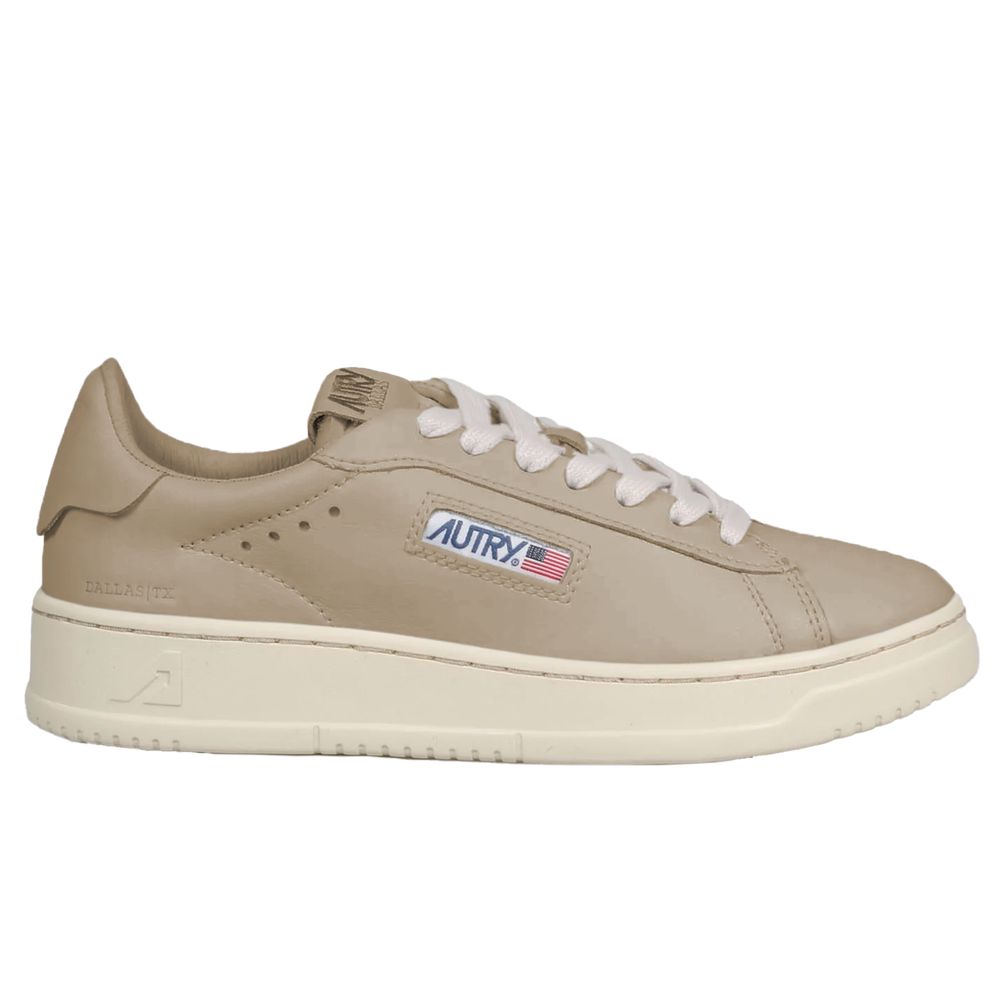 Beige Goatskin Sneaker