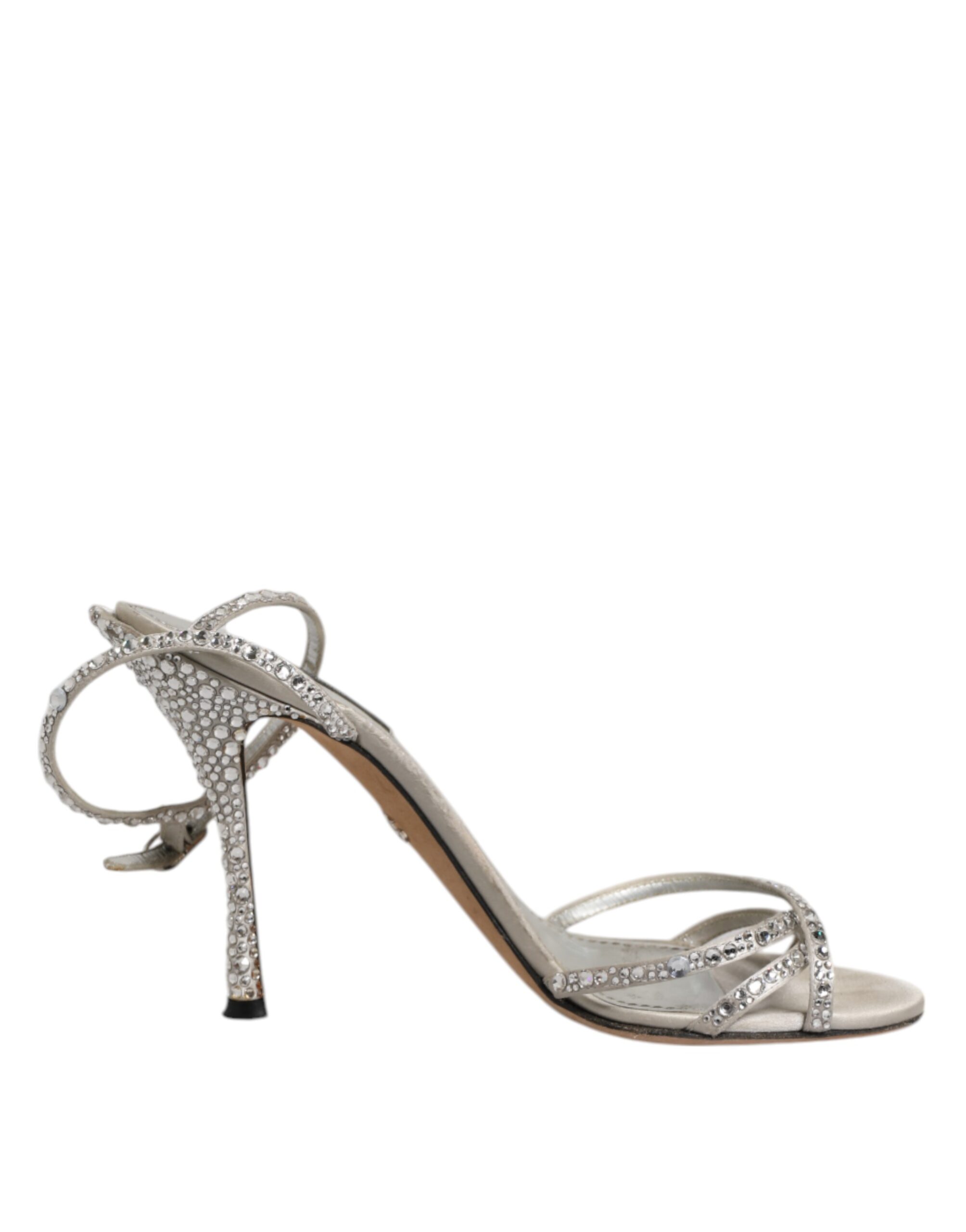 Silver Strass Ankle Strap KEIRA Sandals Shoes
