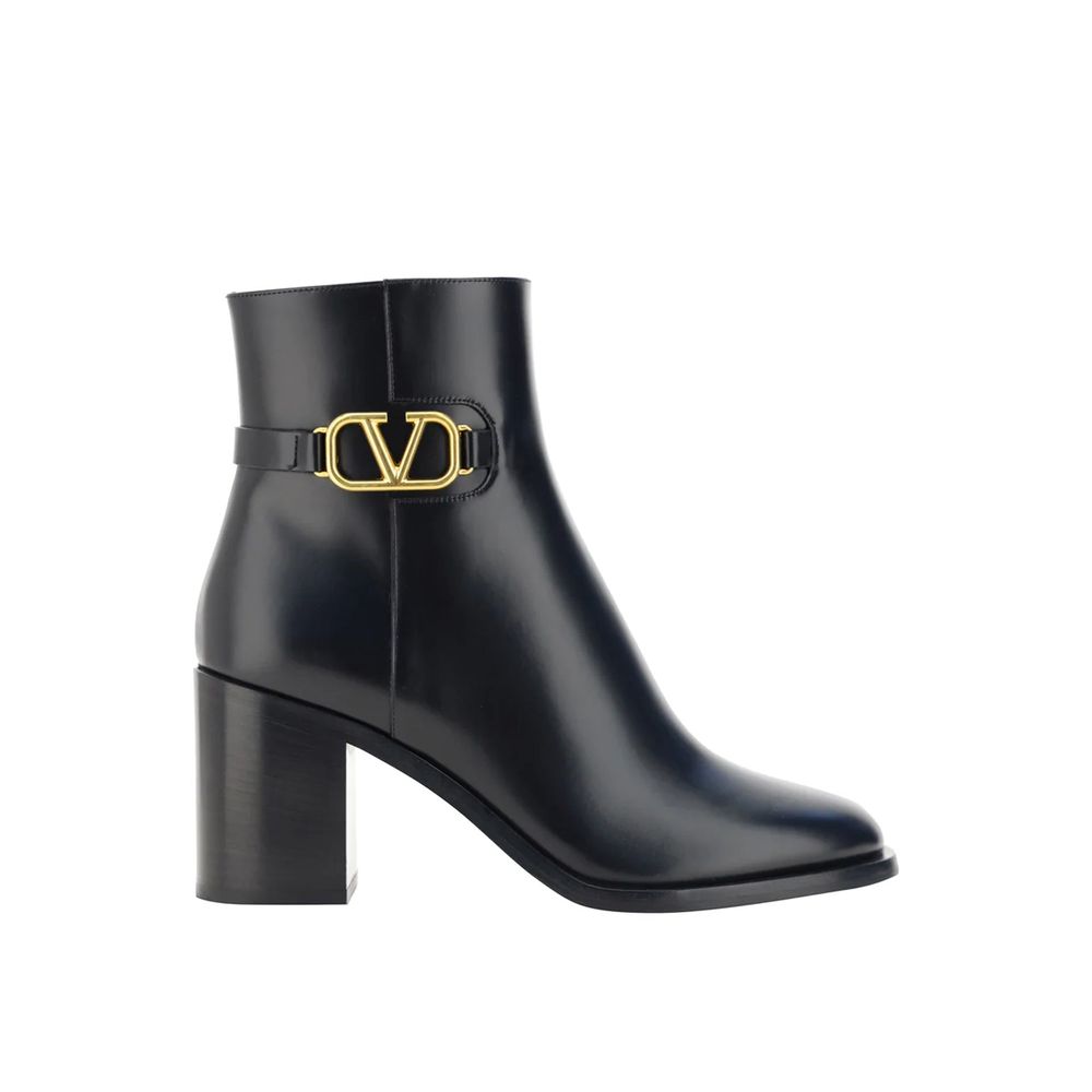 VLogo Leather Ankle Boots