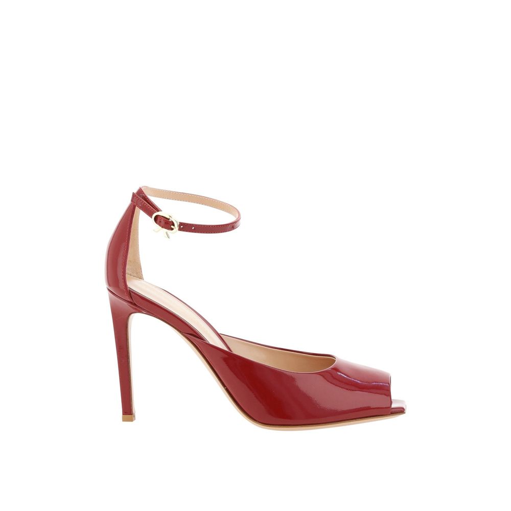 Nuit 95 Glossed-Leather Pumps