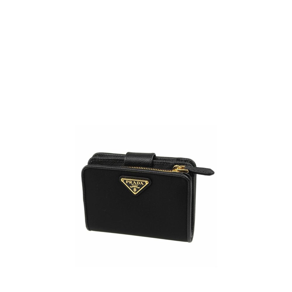 Nylon and Leather French Wallet