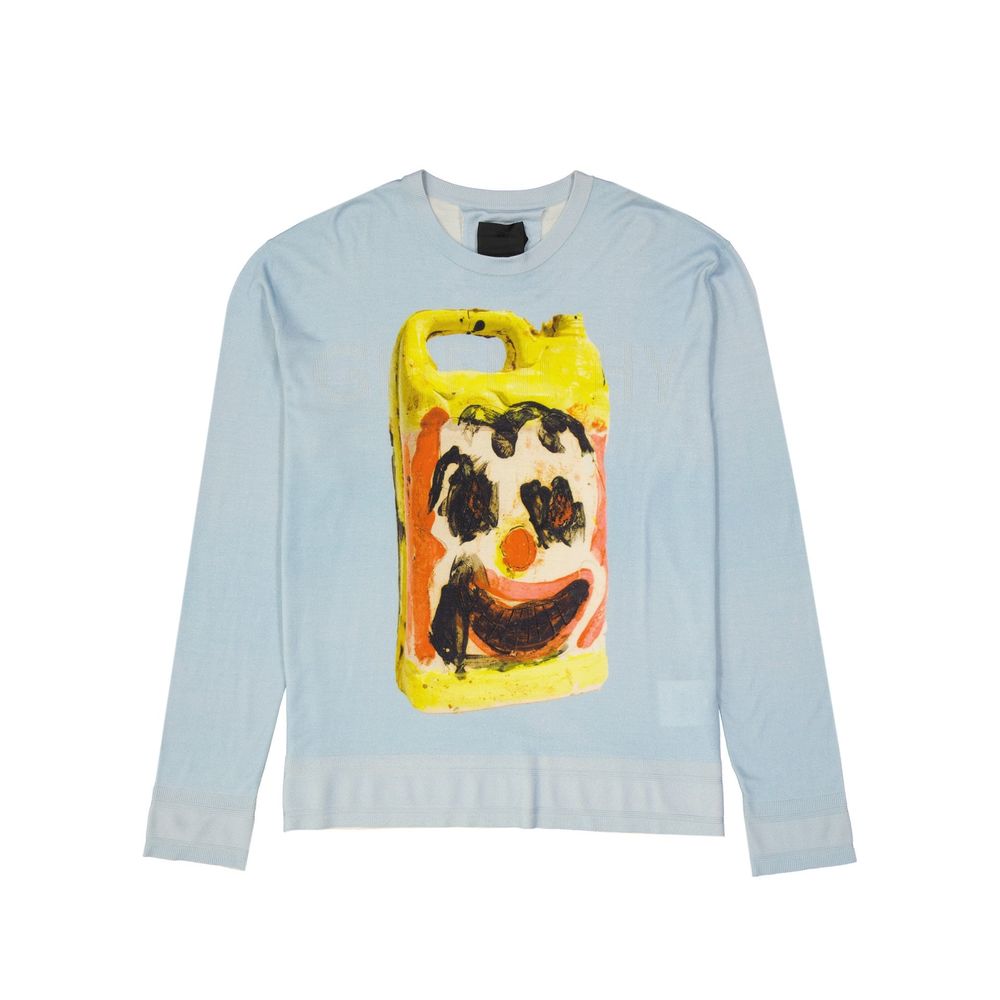 Wool And Silk Printed Sweater