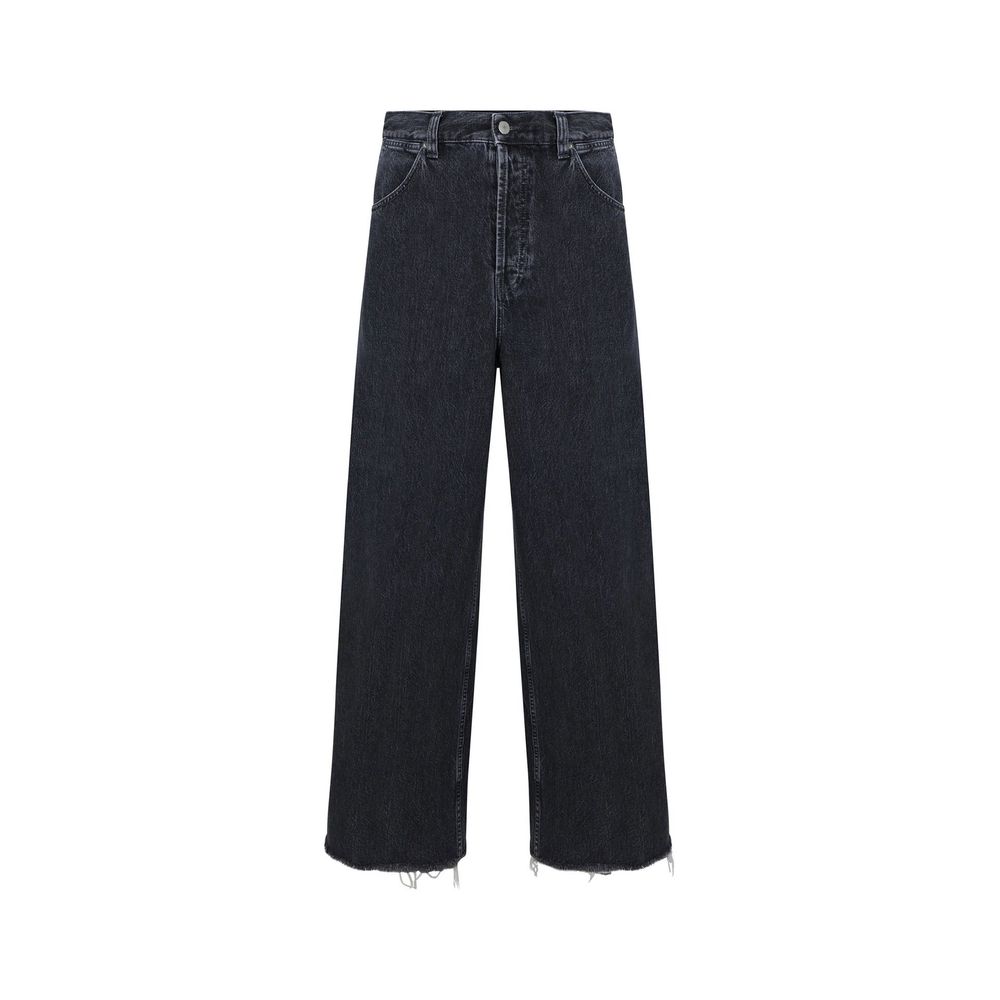 Wide-Leg Denim Jeans