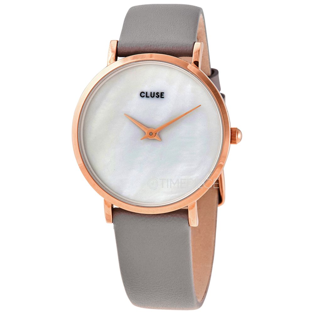 Gray Leather Watch