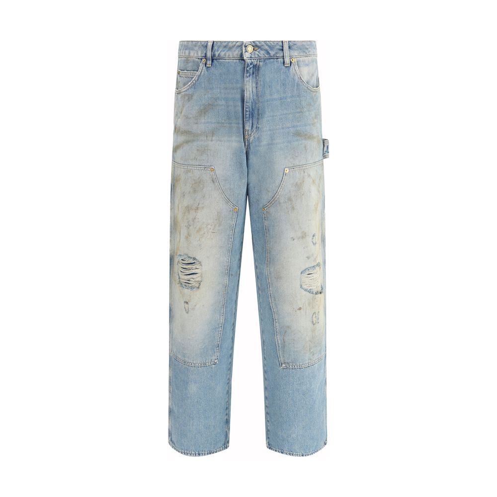 Blue Cotton Jeans Denim