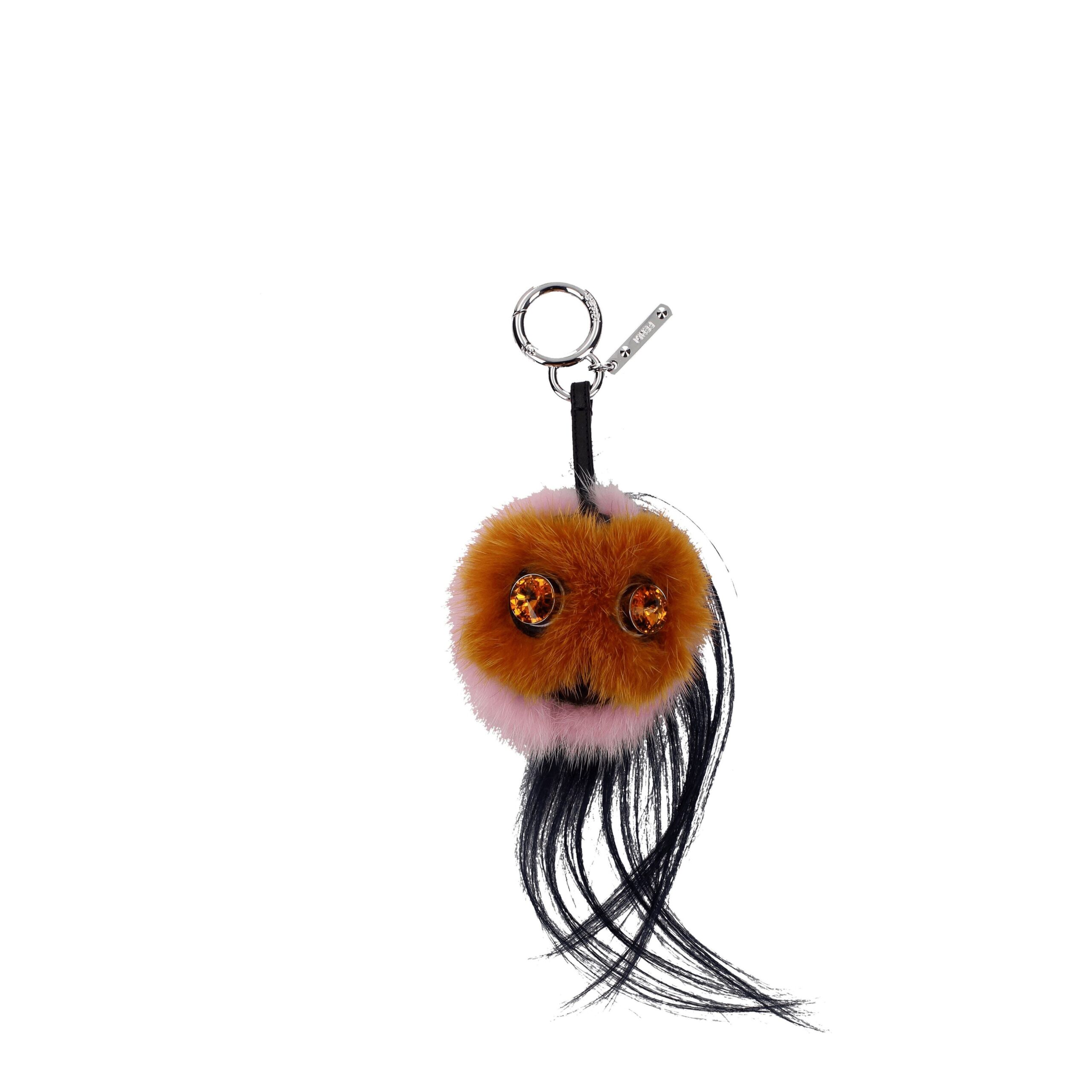 Brown Fur Keychain