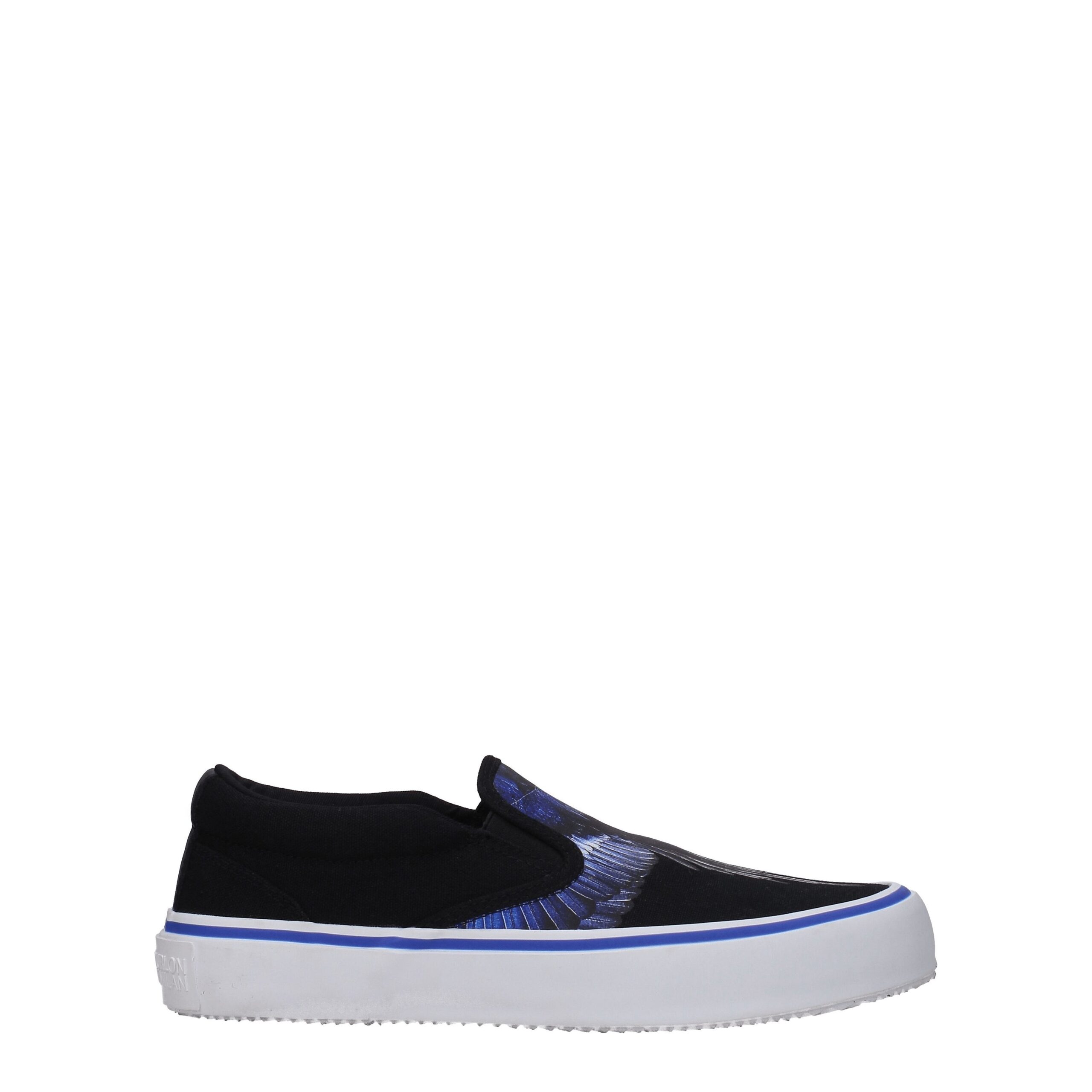 Black Fabric Slip-On Loafers