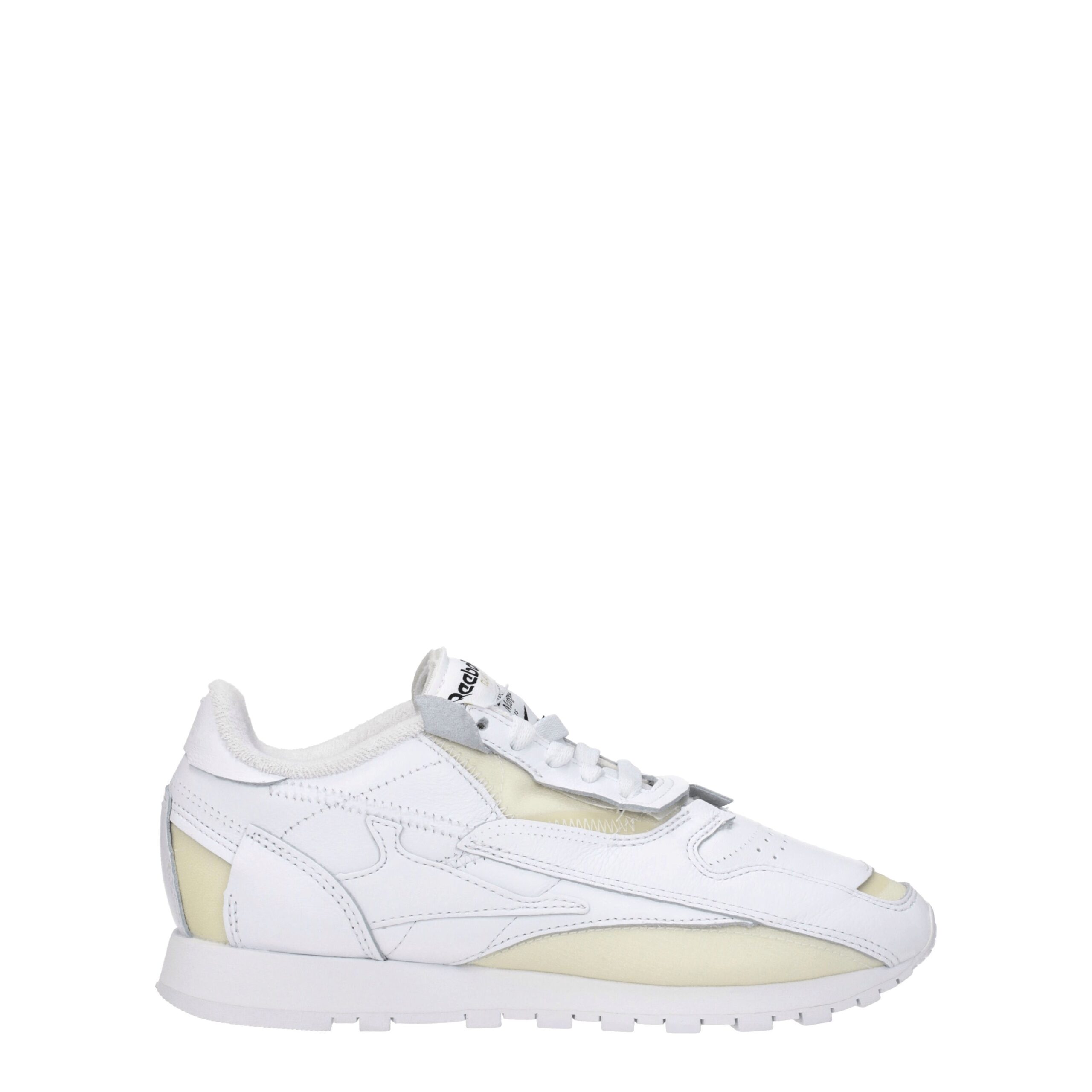 White Leather Athletic Sneakers