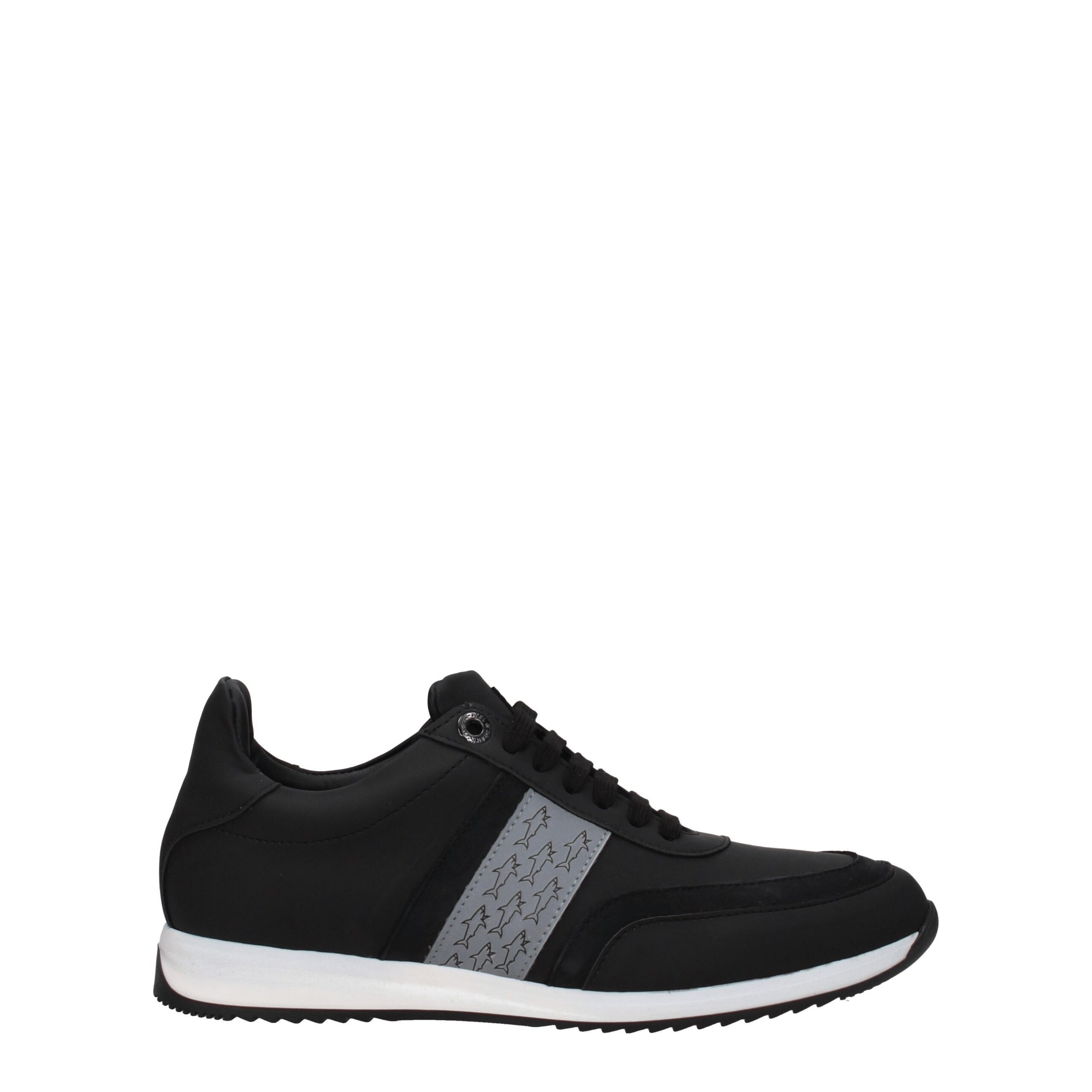 Black Leather Athletic Sneakers