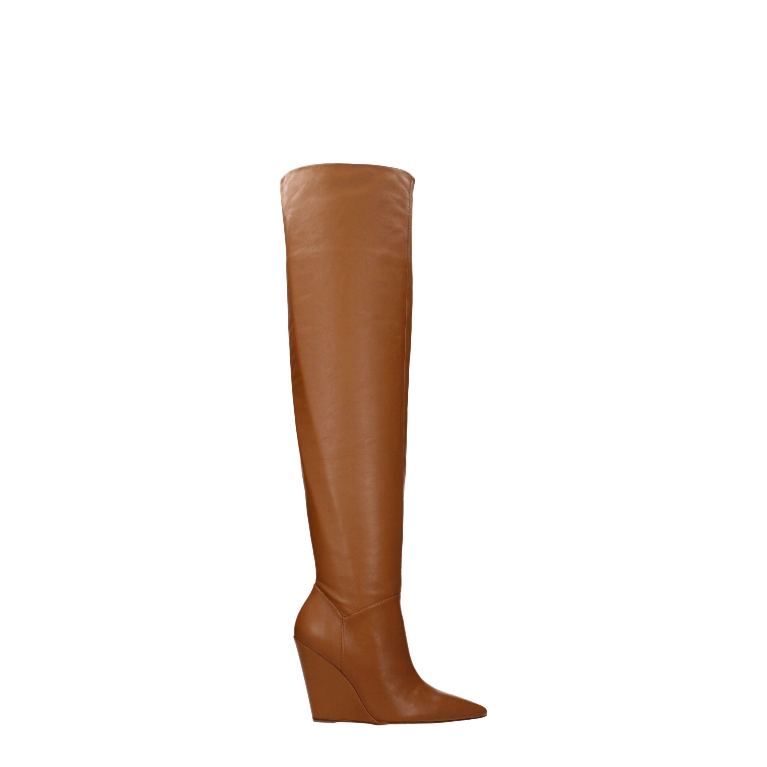Brown Leather Over The Knee