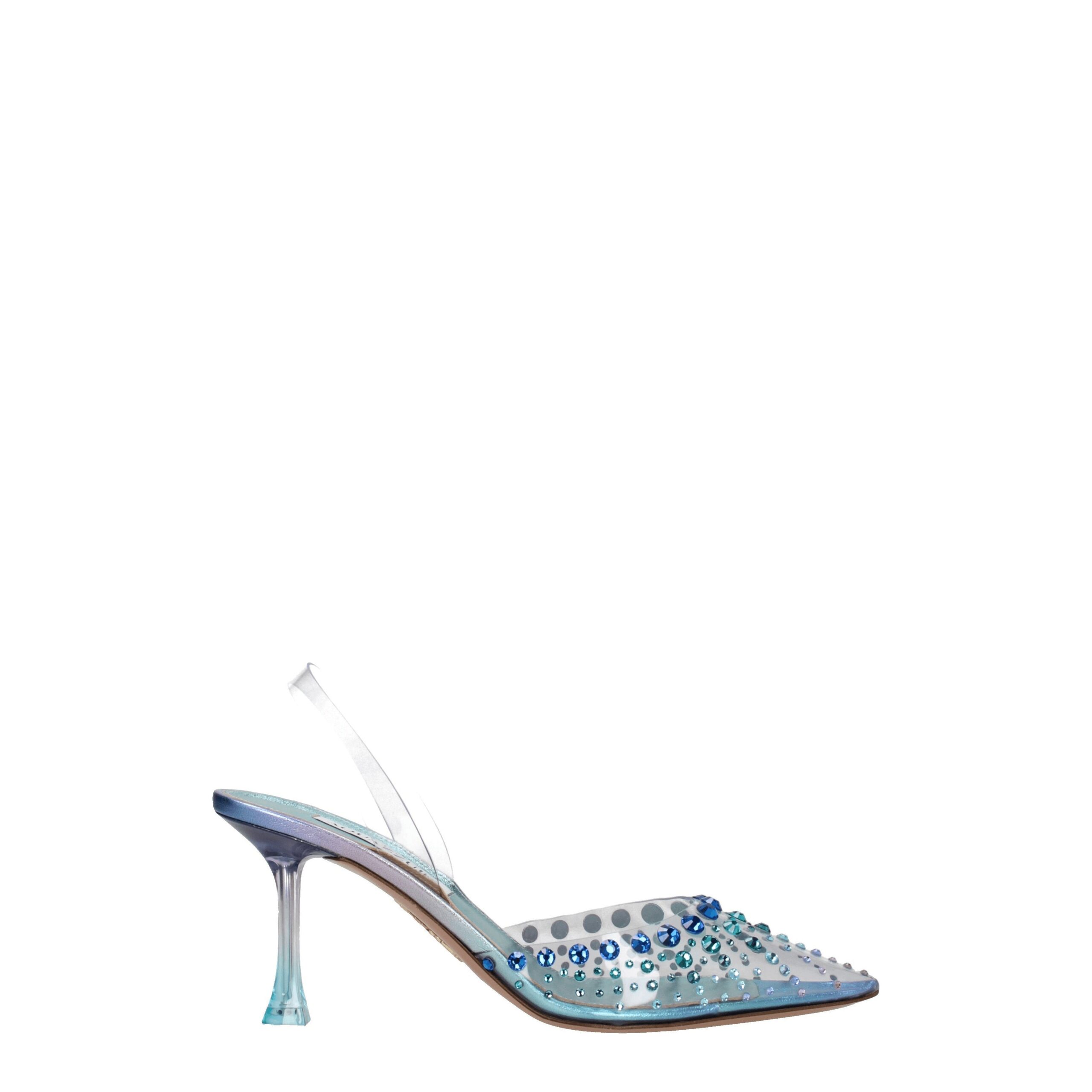 Transparent Pvc Stiletto Heels Sandals