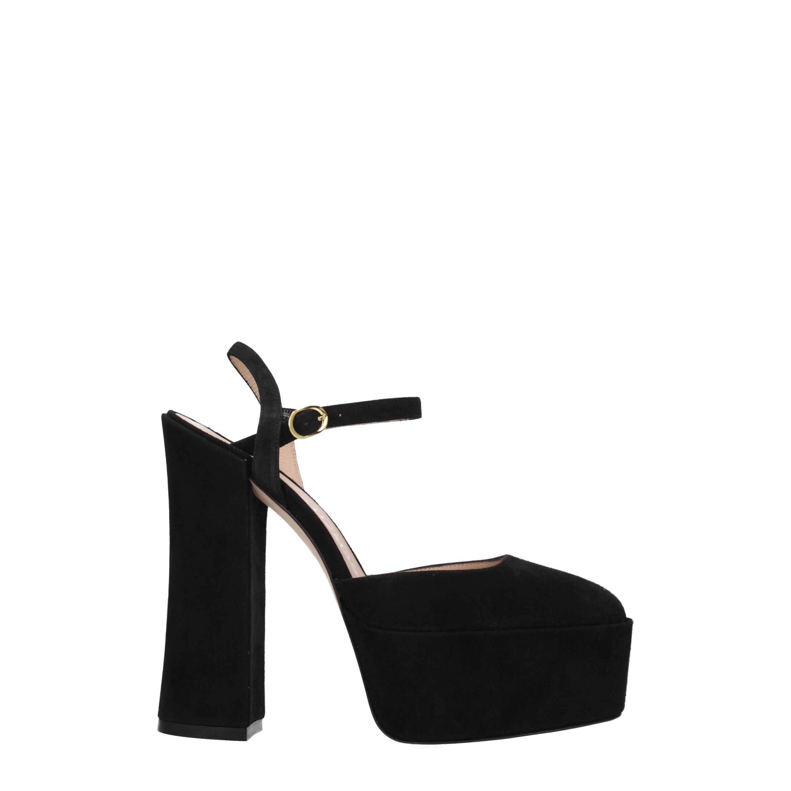 Black Leather Platforms