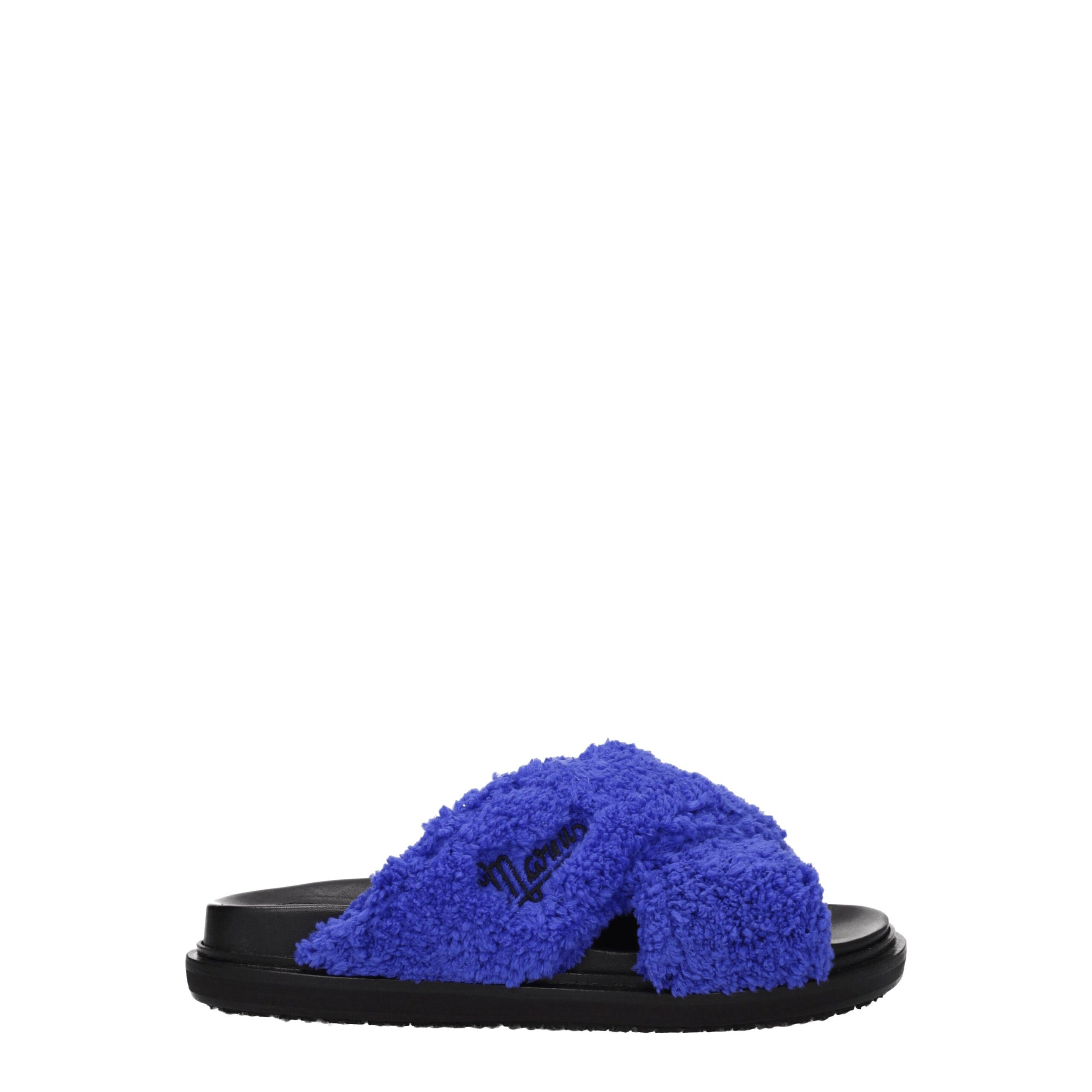 Purple Fabric Slippers Sandals
