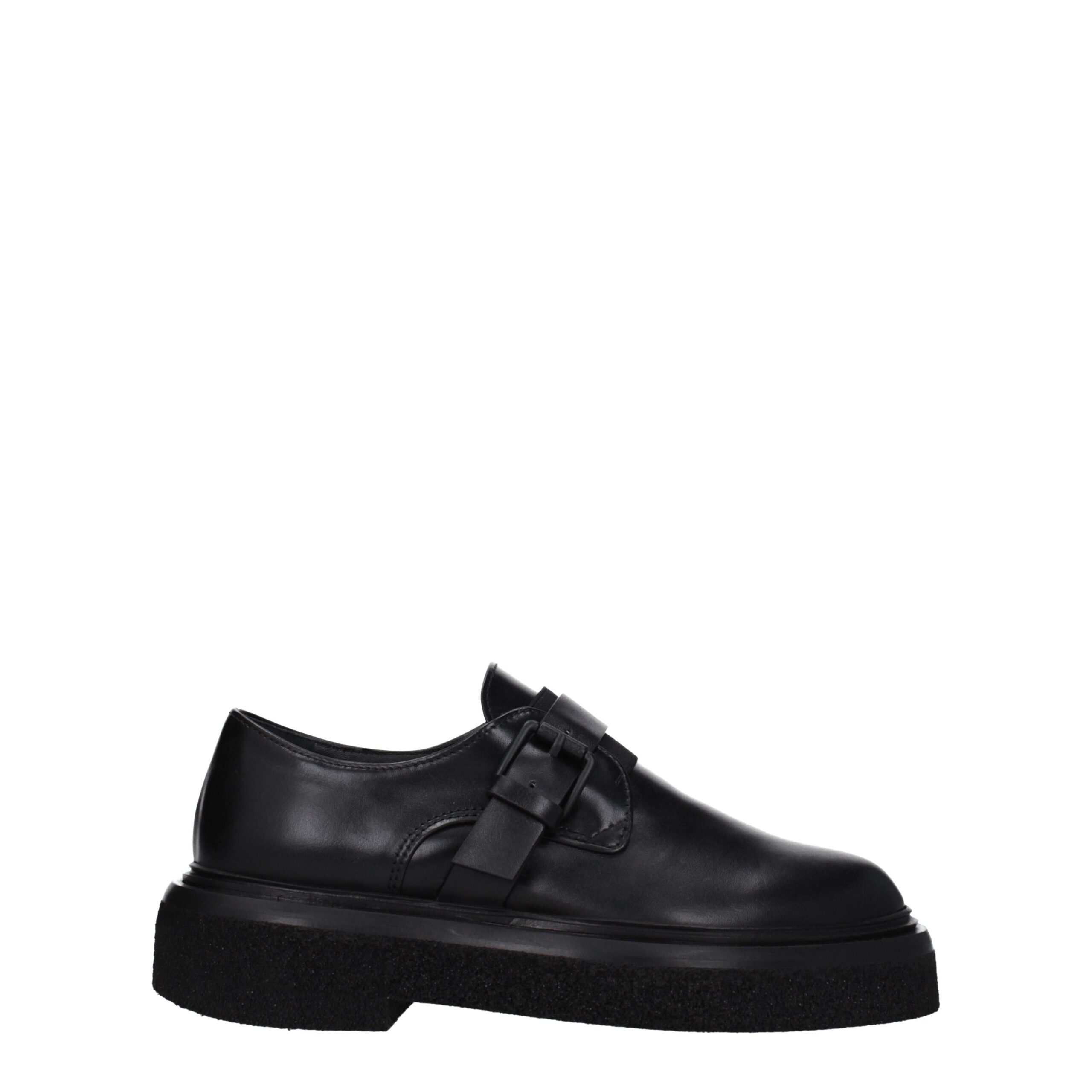 Black Leather Oxfords And Derbies