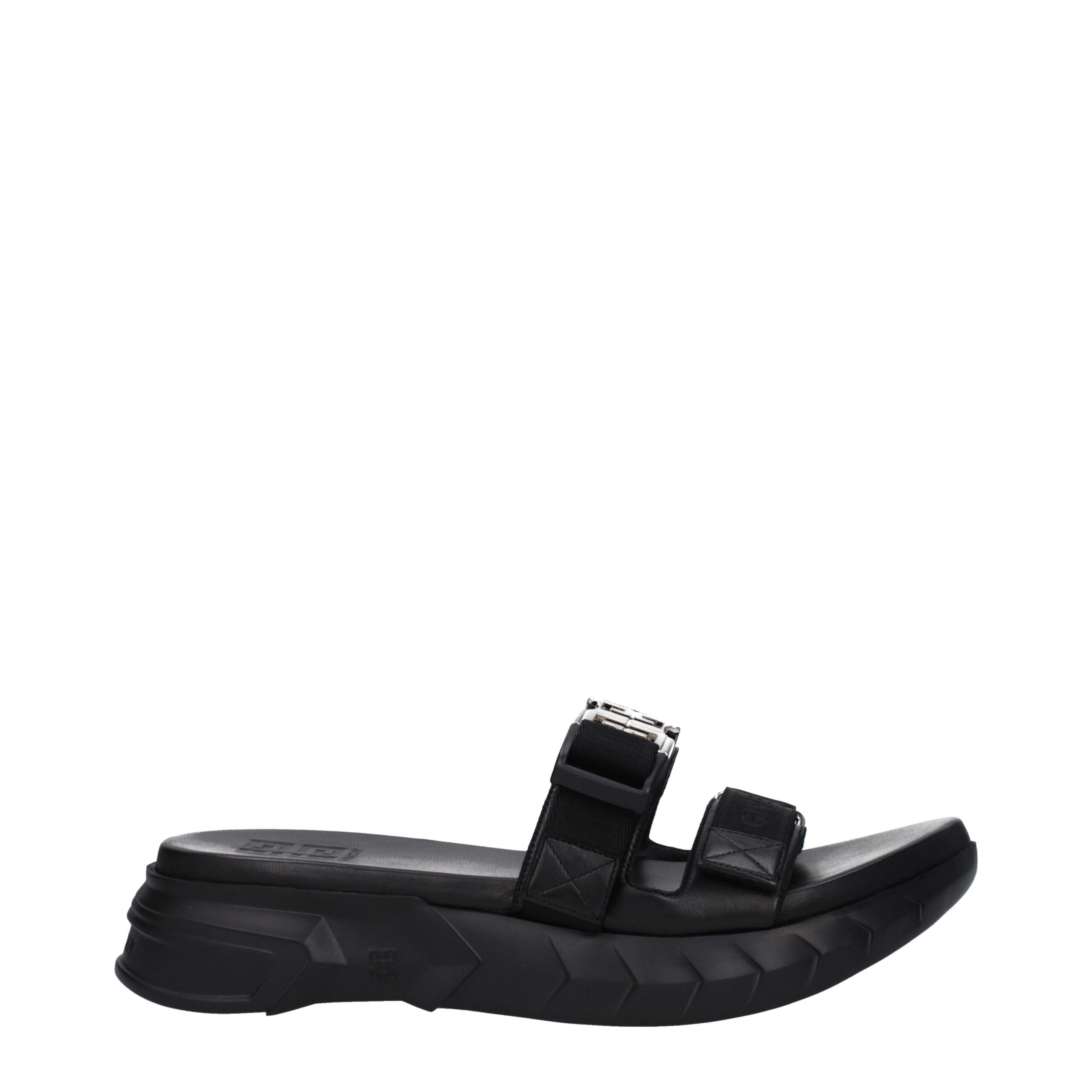 Black Fabric Slippers