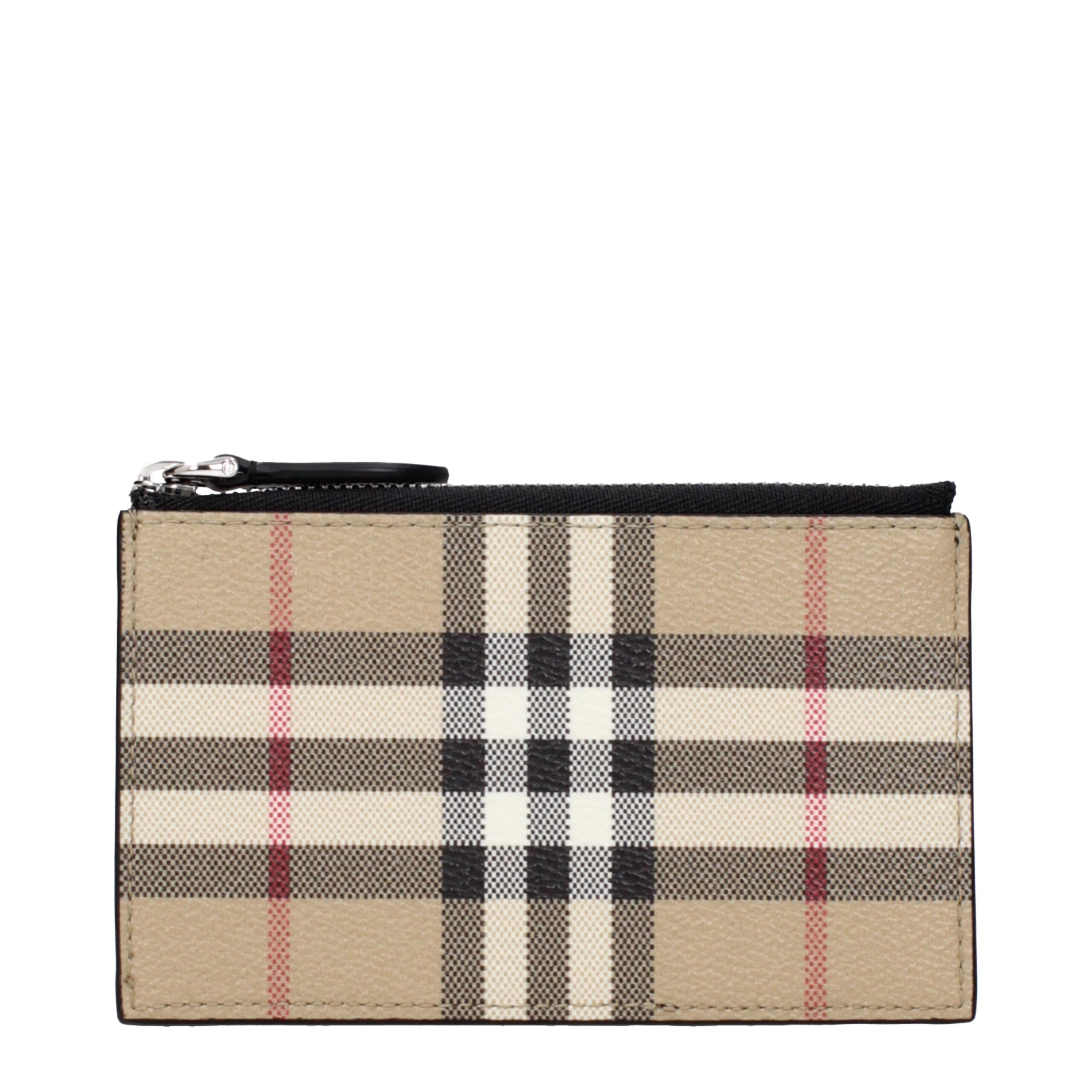 Beige Fabric Cardholders