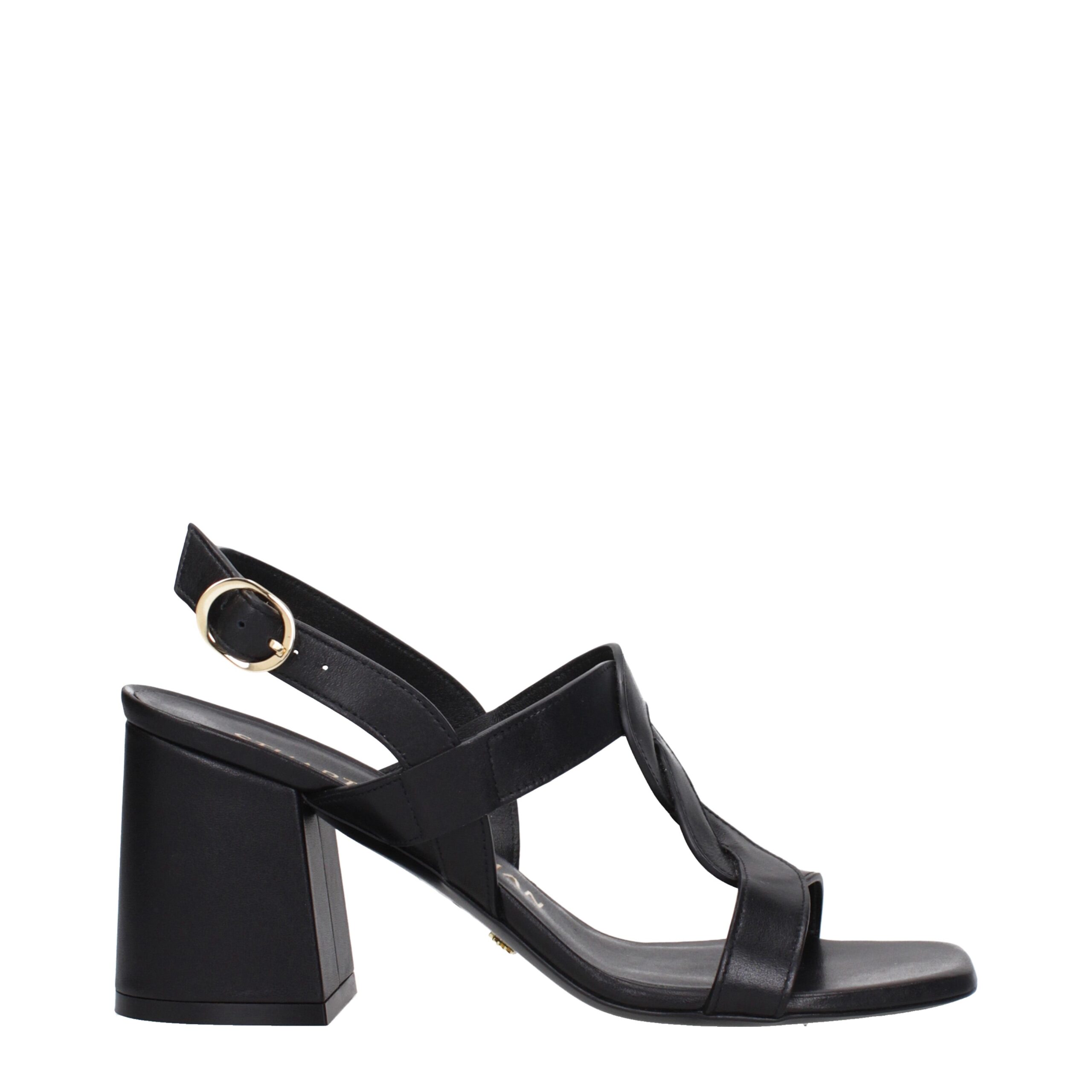 Black Leather Platforms