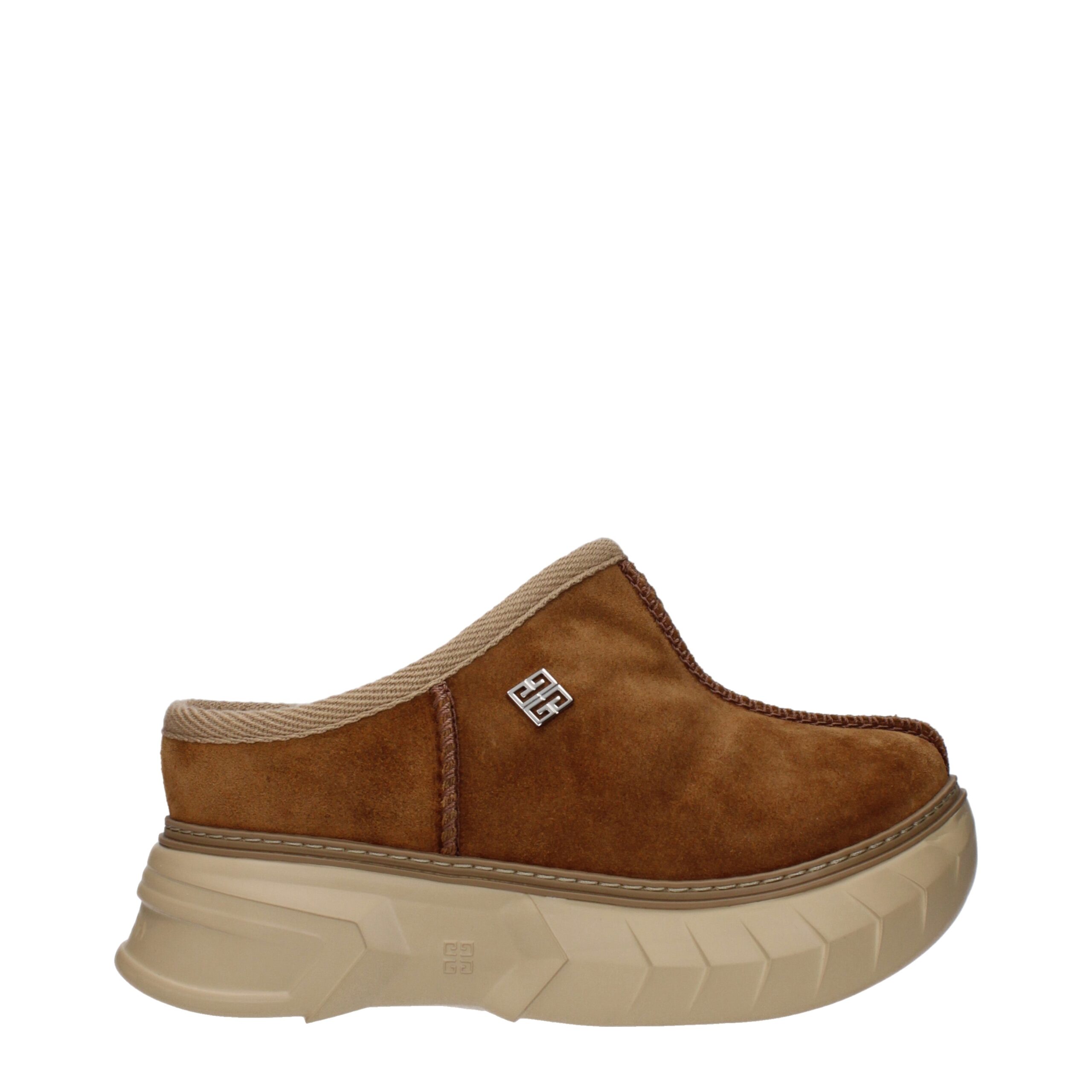 Brown Leather Slippers Sandals