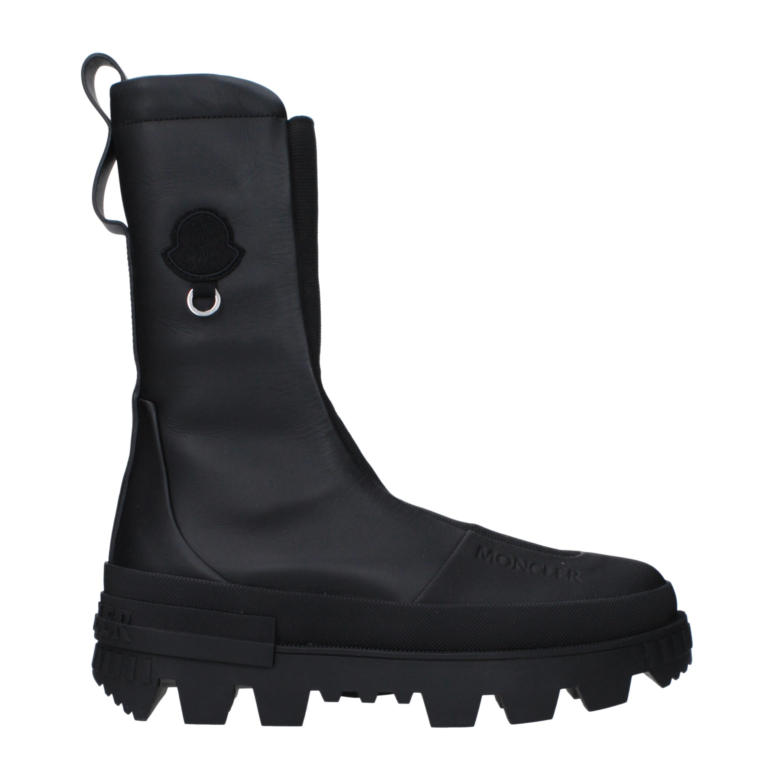 Black Leather Ankle Boots