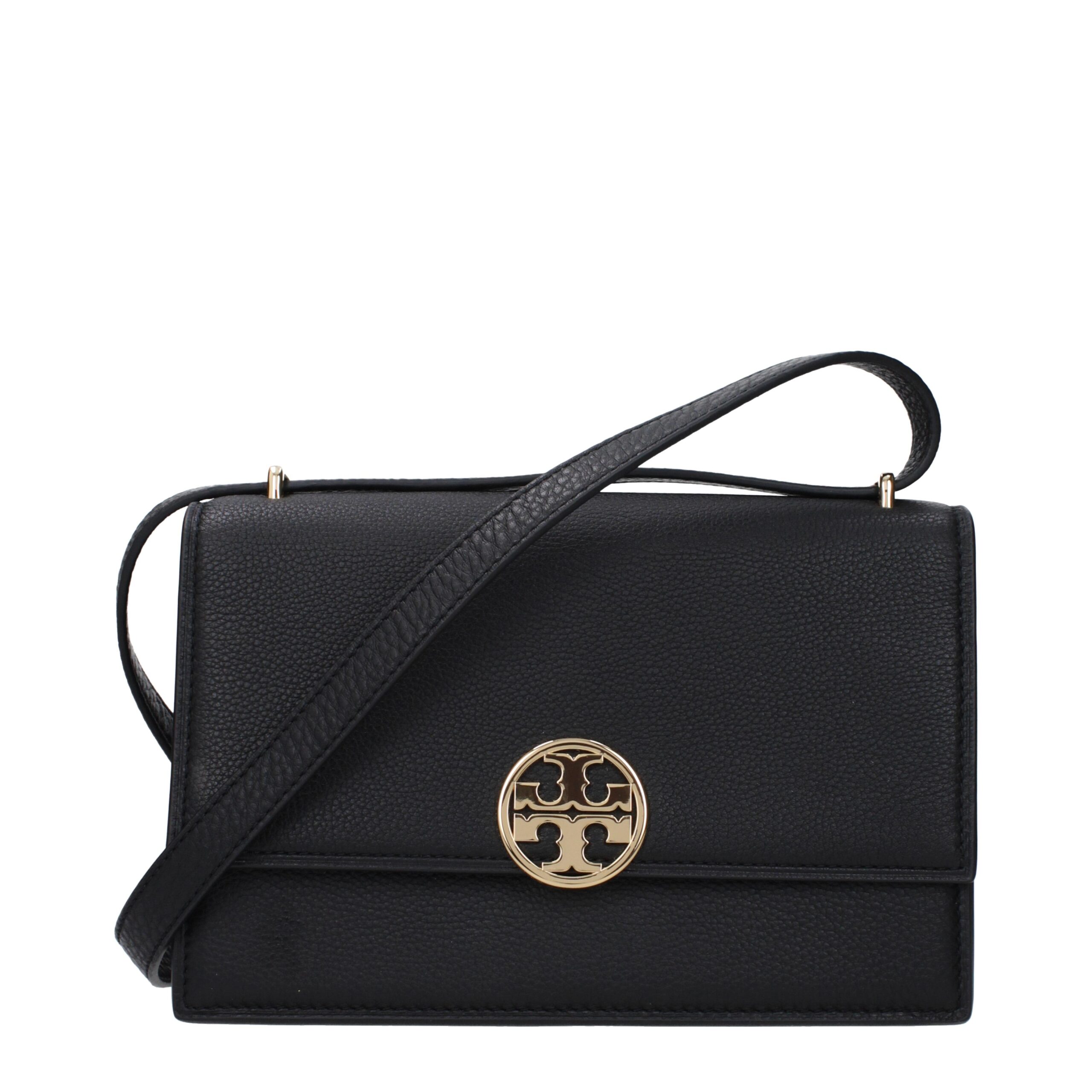Black Leather Crossbody Bag