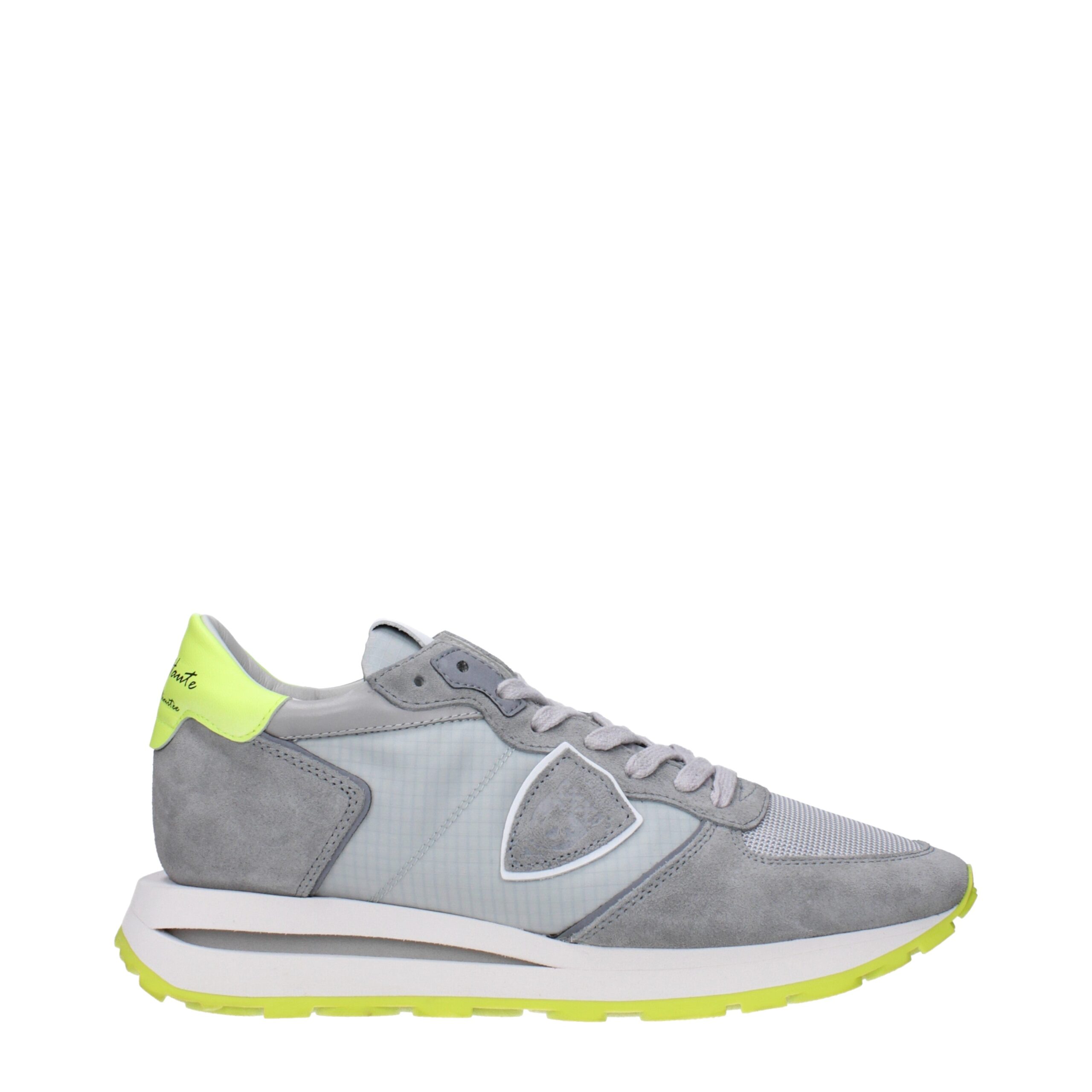 Gray Fabric Athletic Sneakers