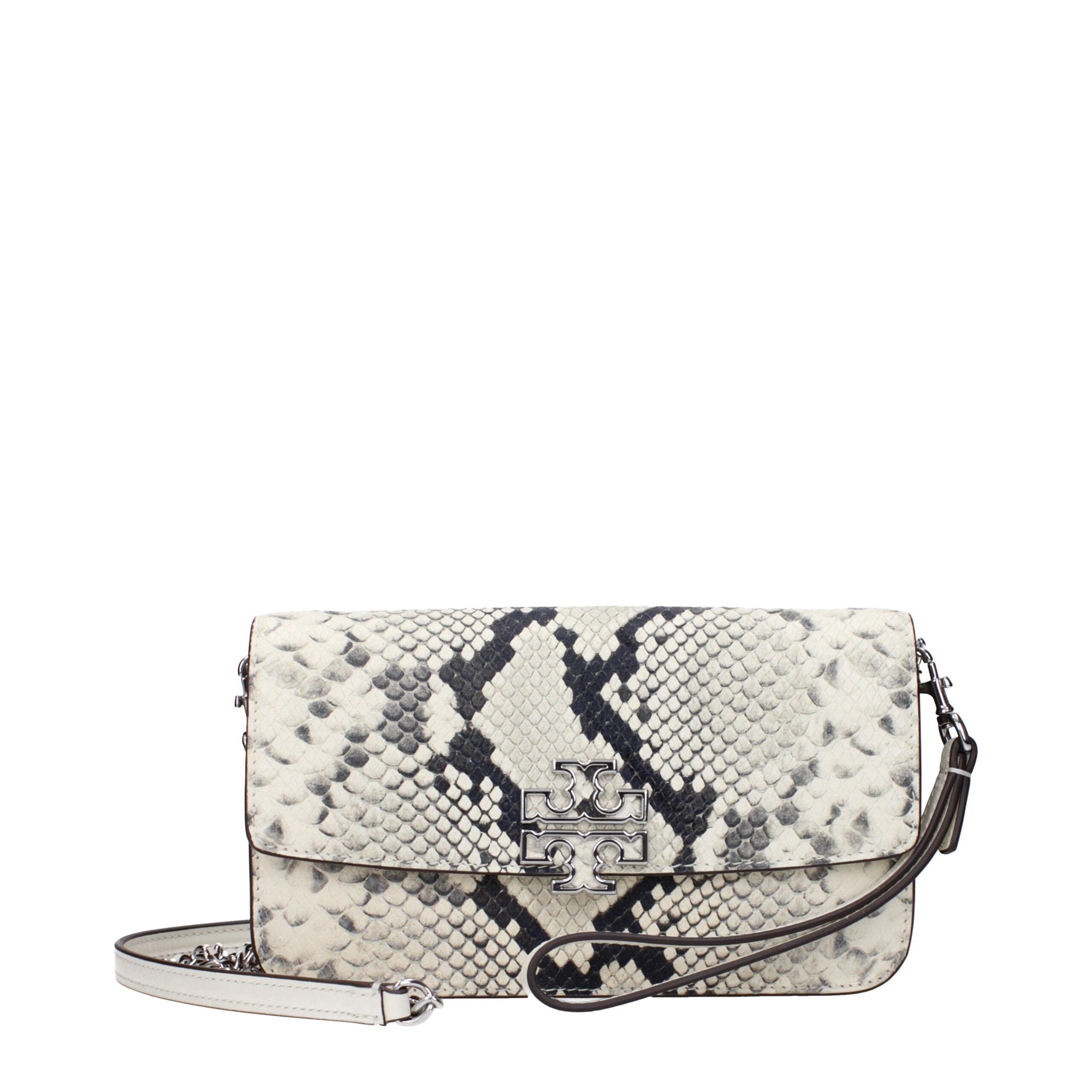 White Leather Clutch Bags