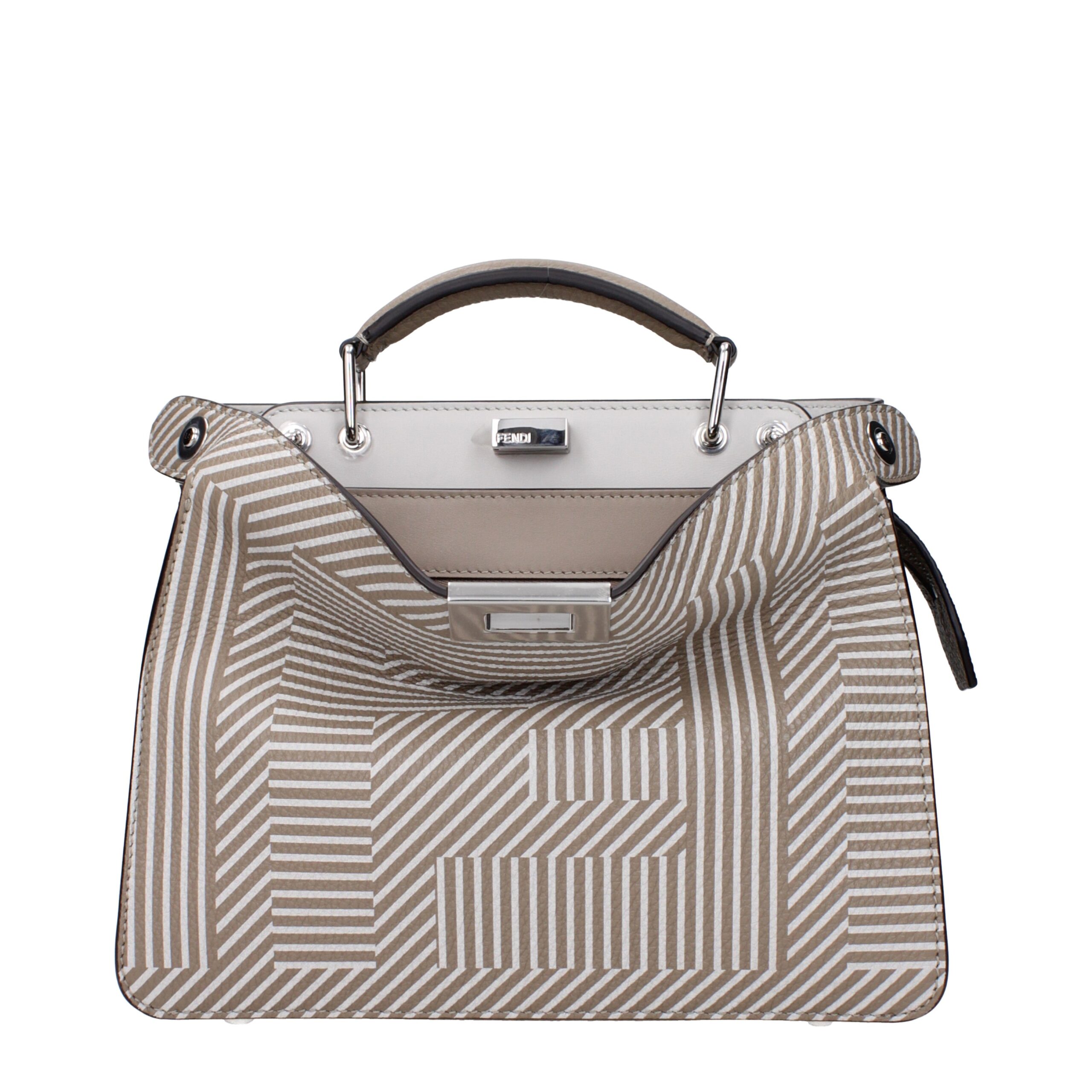 Beige Leather Handbag